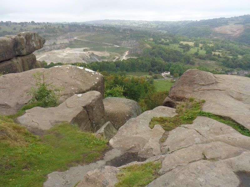 Atop the rock