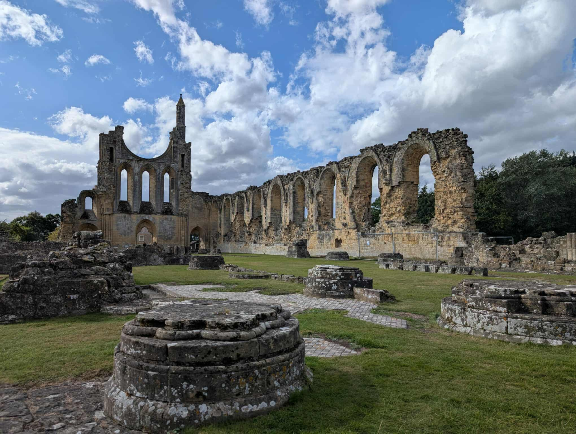 Ruined abbey at Byland