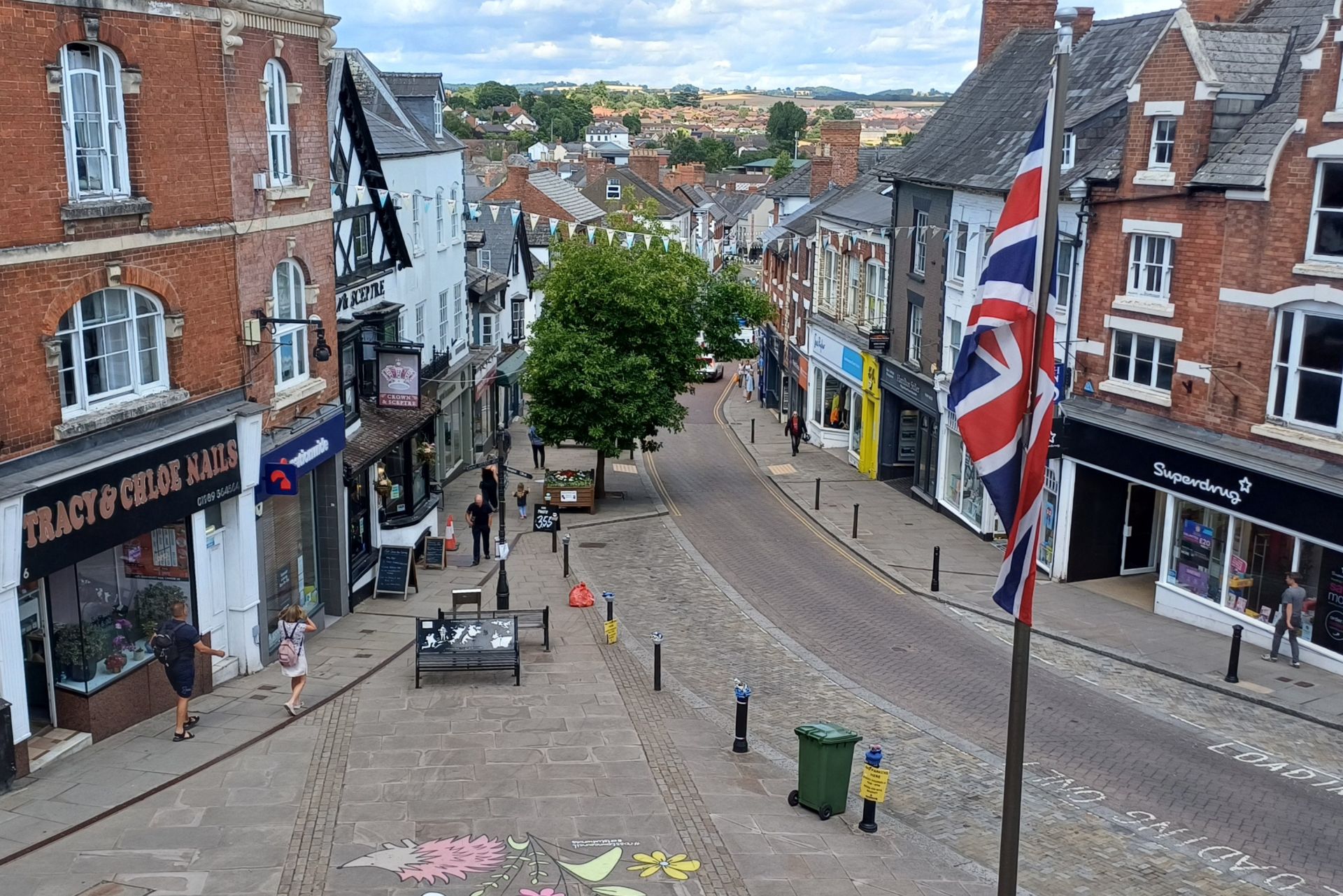 view from the market hall