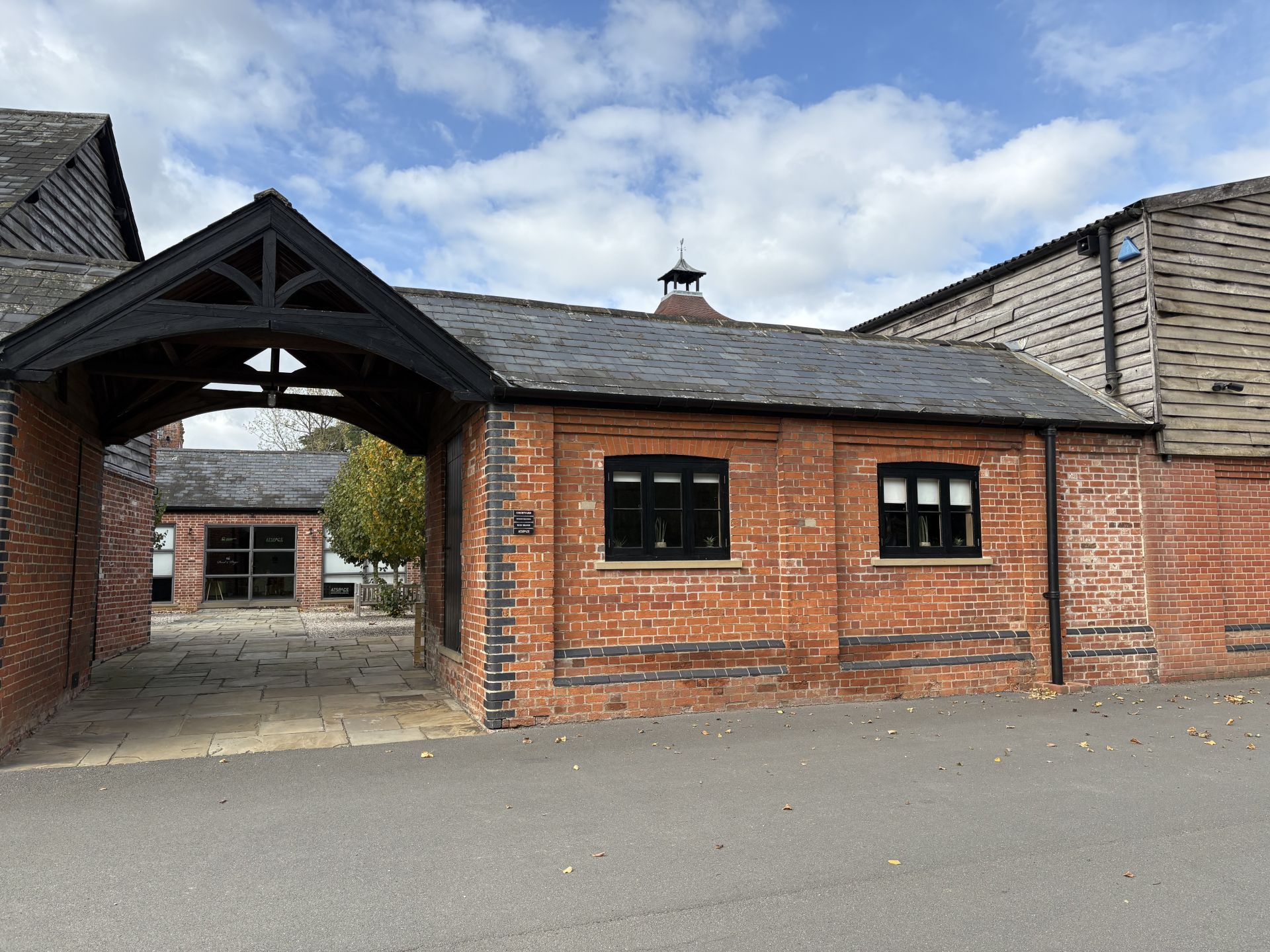 A red bricked building
