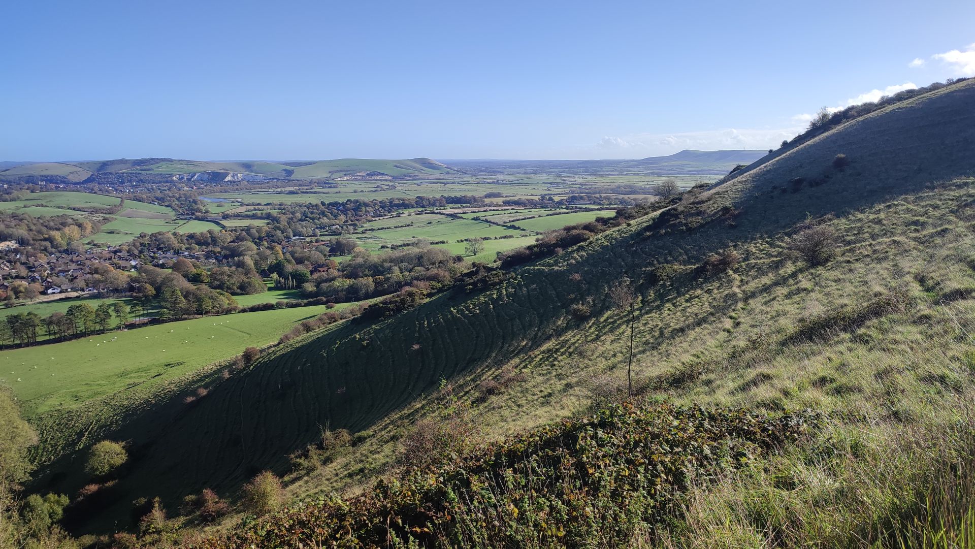 Scarp slope view across to Mt Caburn