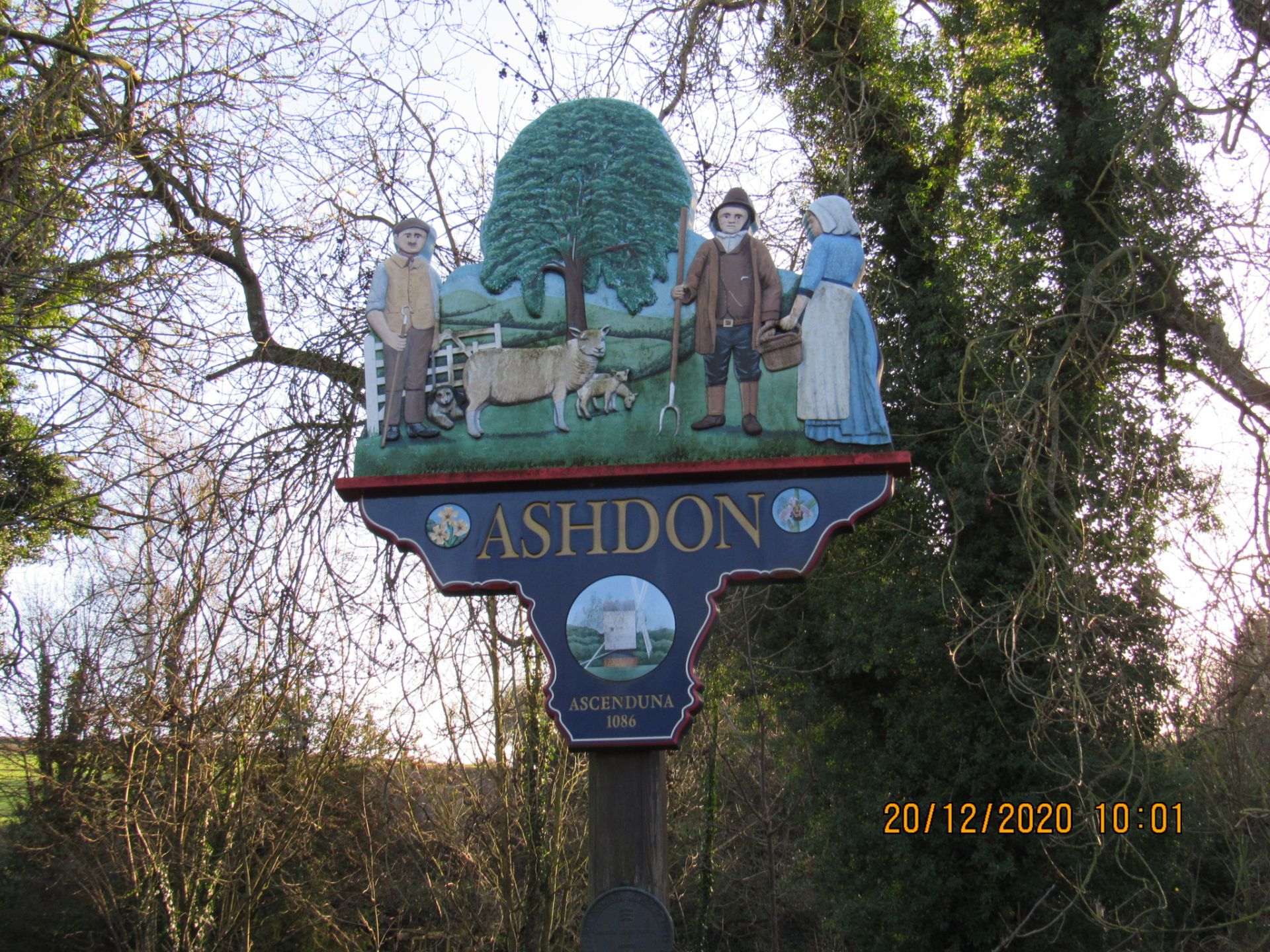 the village sign