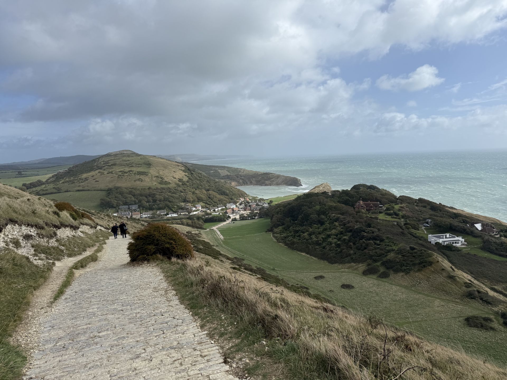 Lulworth Cove, viewed from the South West Coastal Path