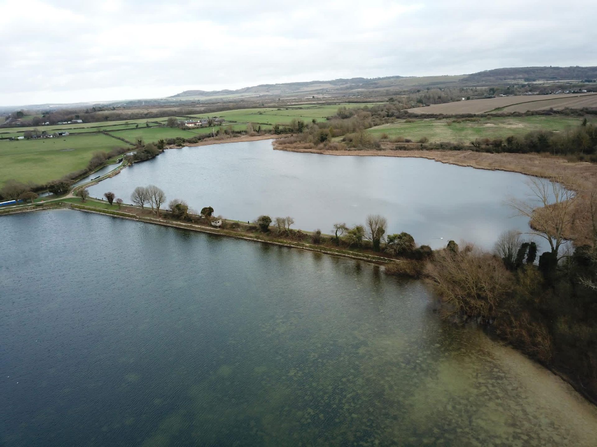 Startop’s End (foreground) and Marsworth reservoirs