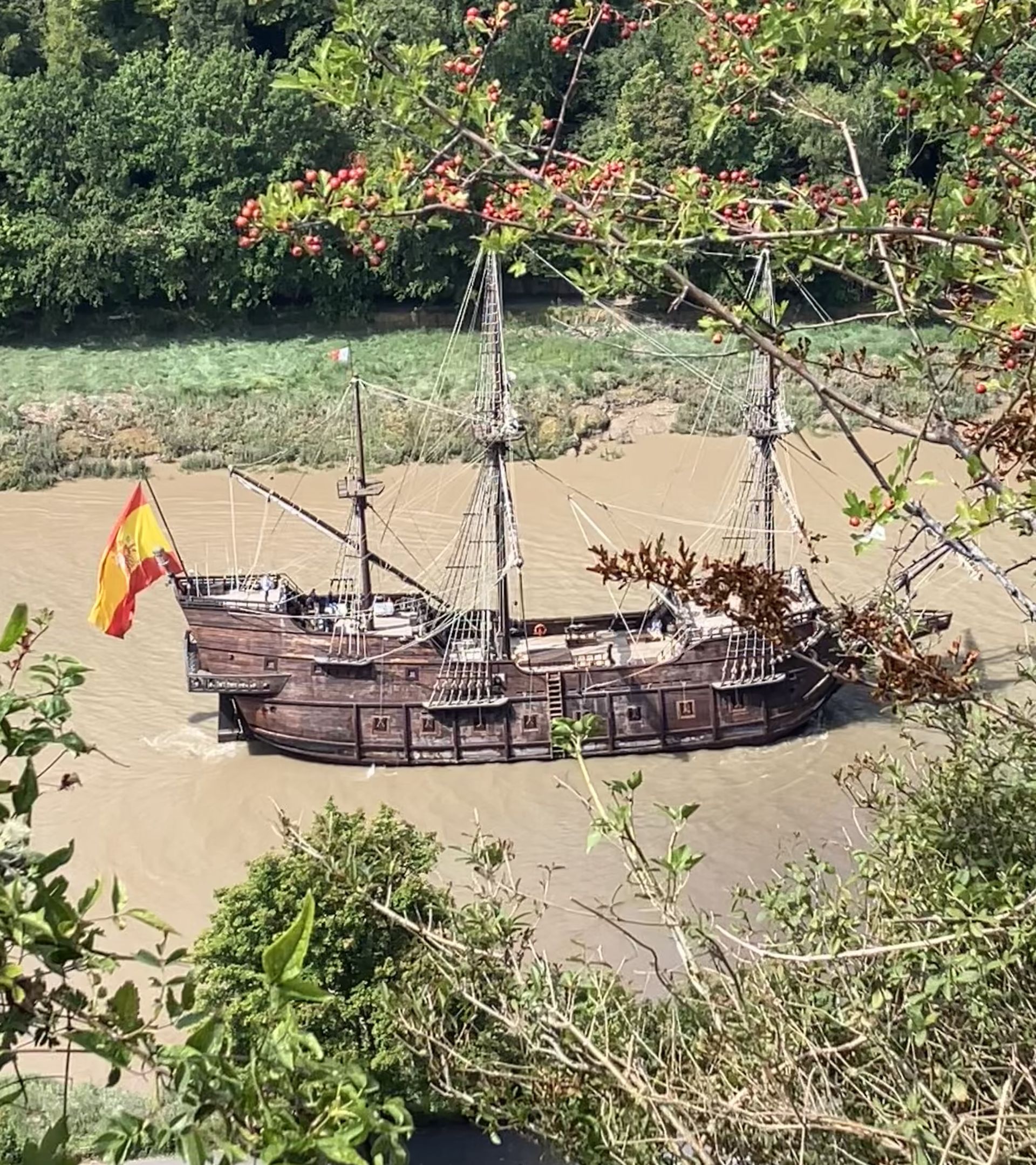 Replica Spanish galleon seen from Sea Walls