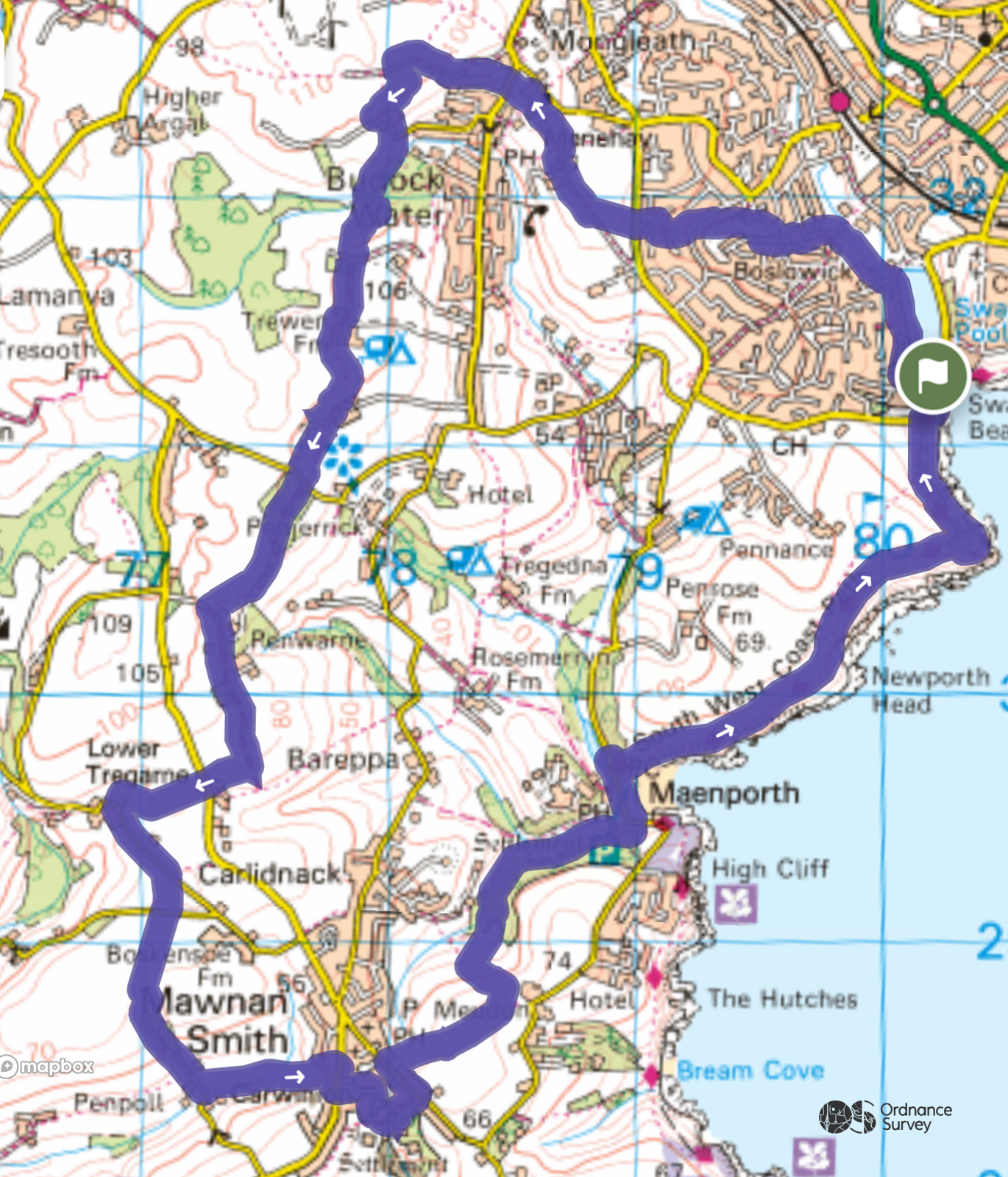 The route