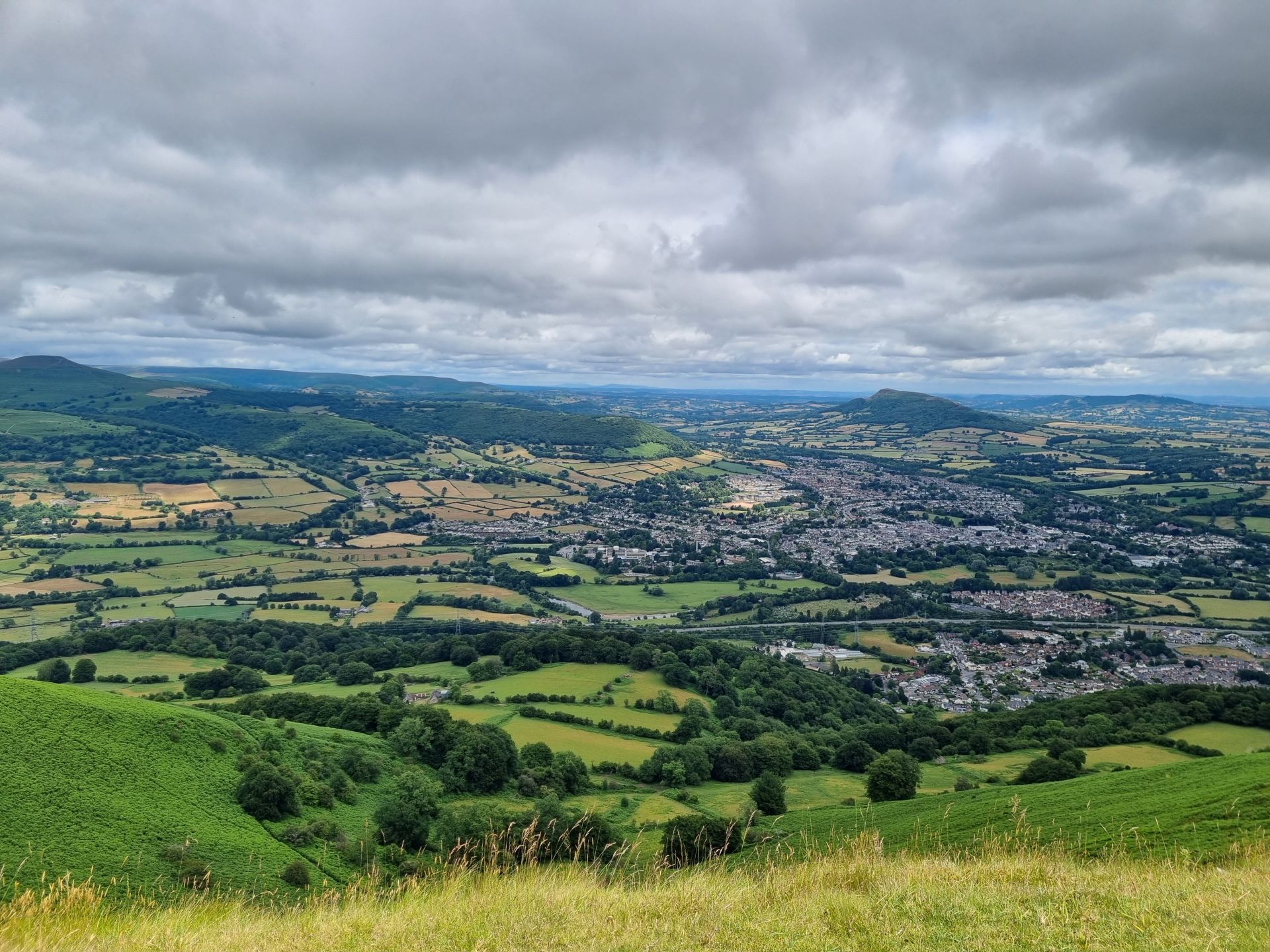 View over Abergavenny