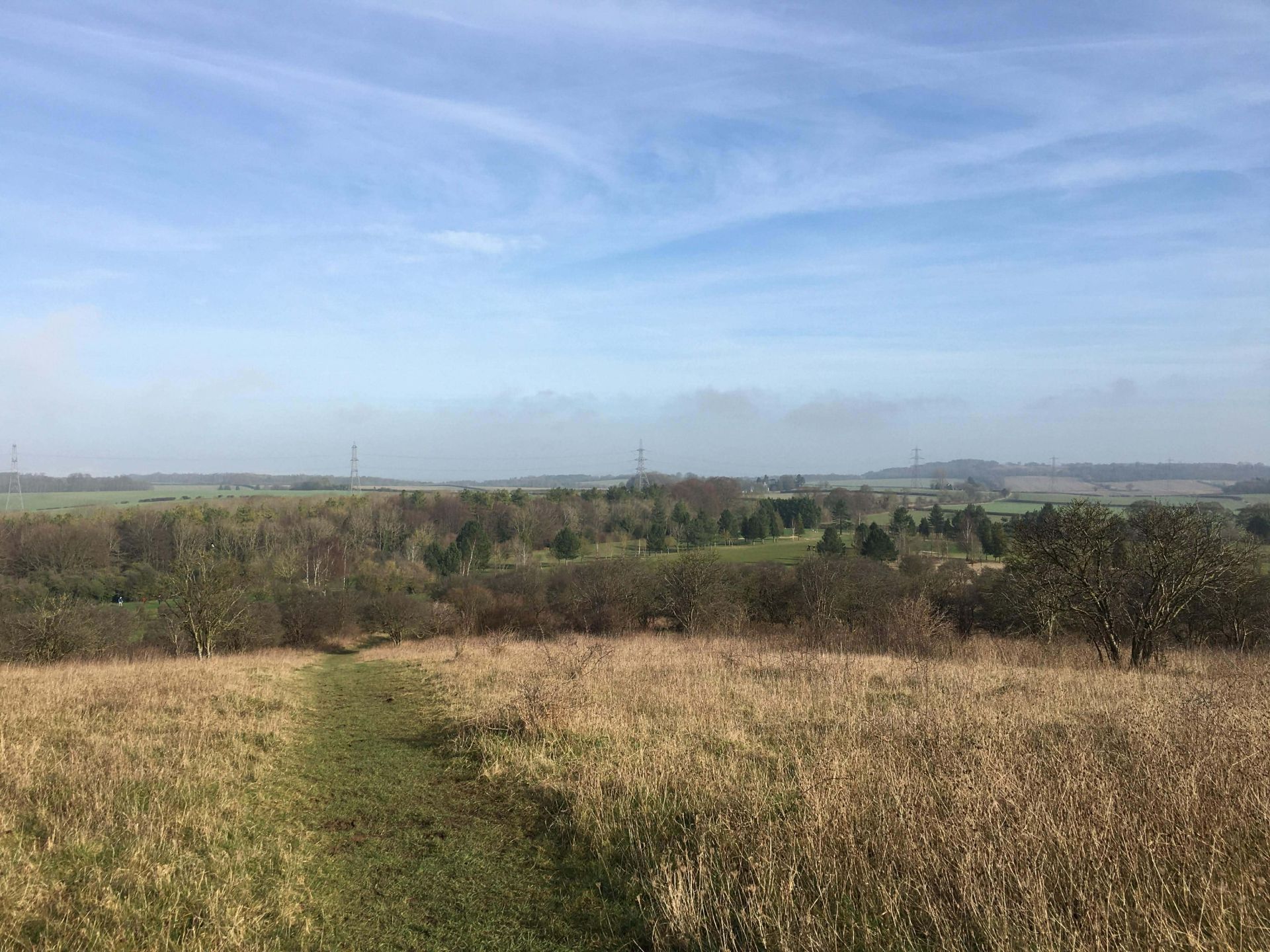 Views of the countryside from Warden Hill