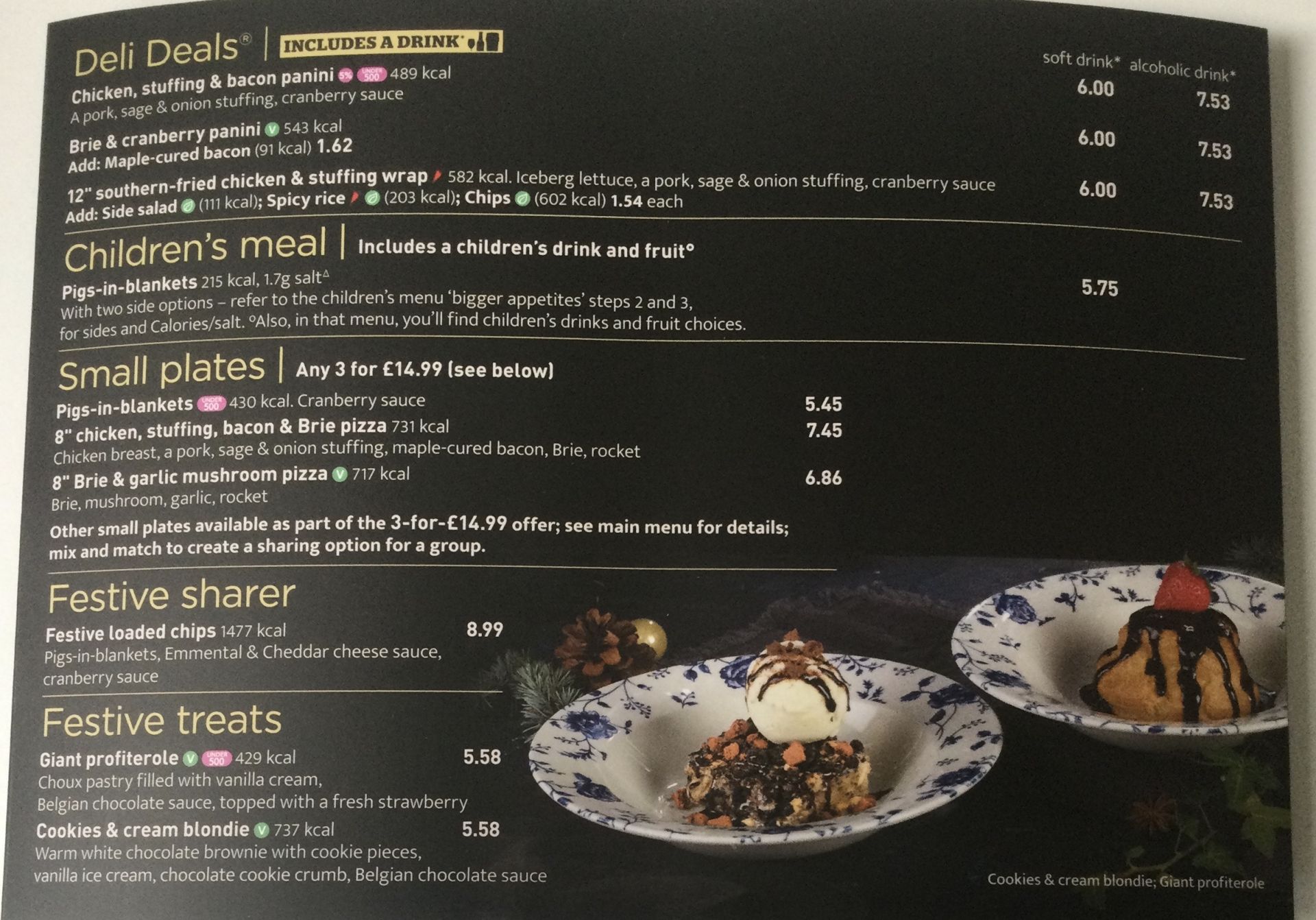 Festive menu 2nd page