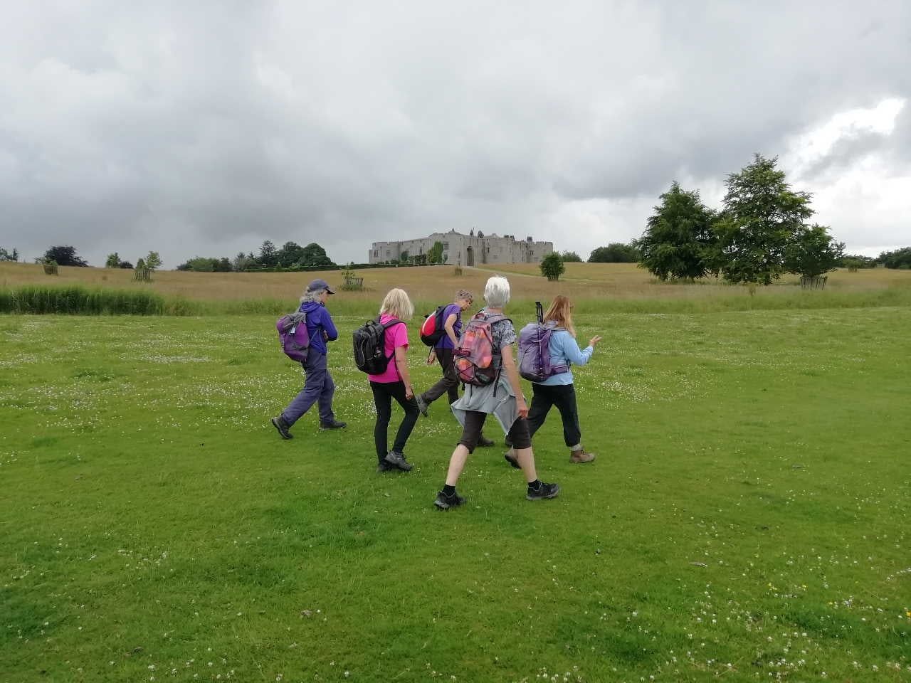 Distant view of Chirk Castle