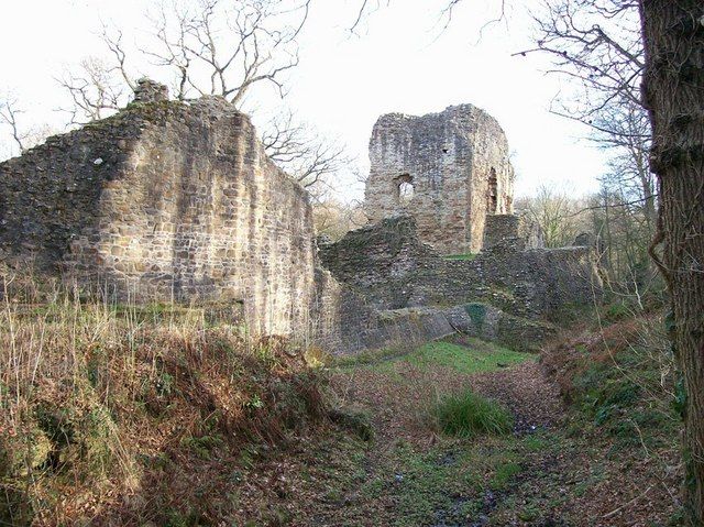 Ewloe Castle's Welsh keep and southern curtain wall