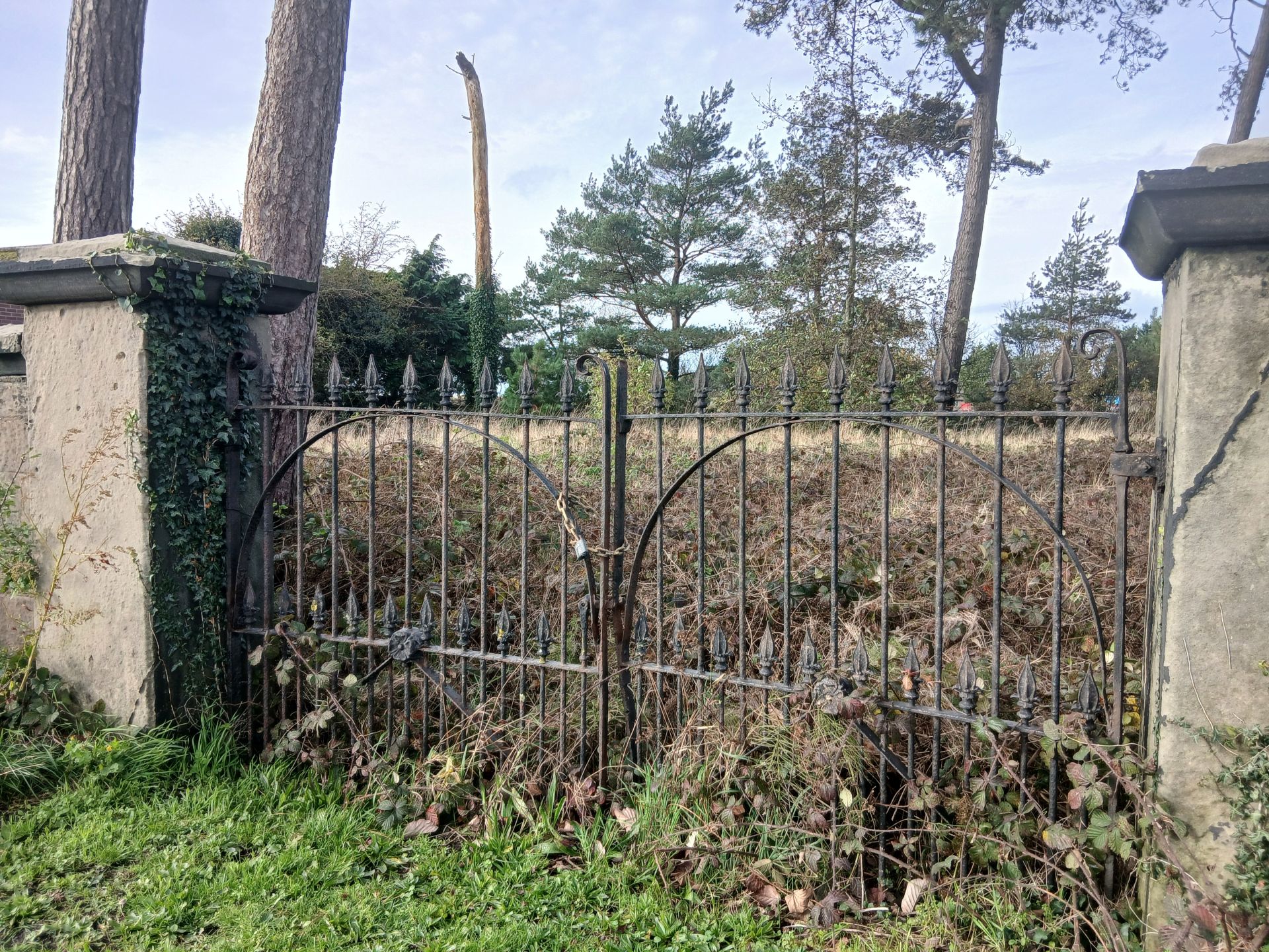 Gates to burial ground