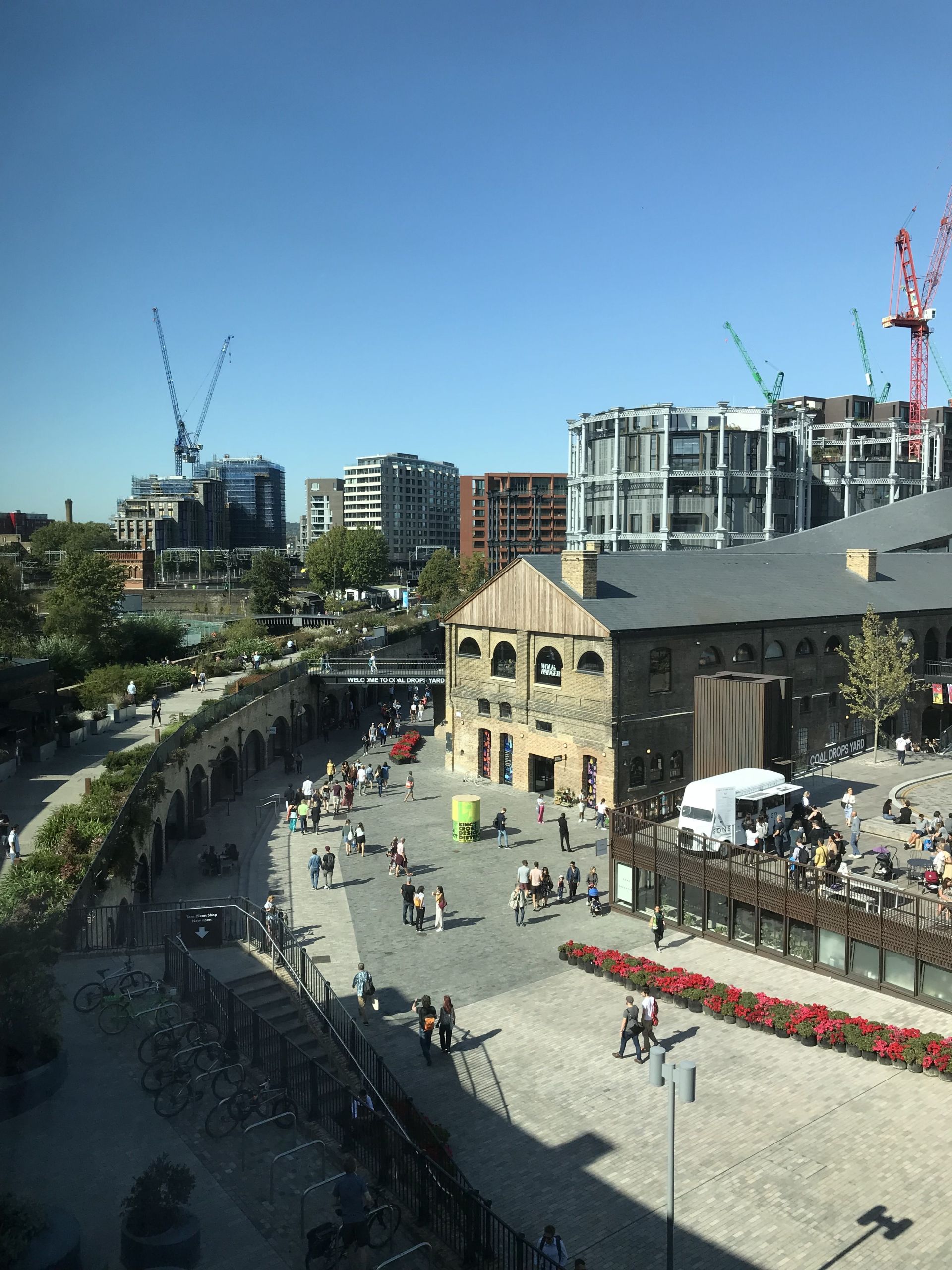 View towards the gas holders, Kings Cross 