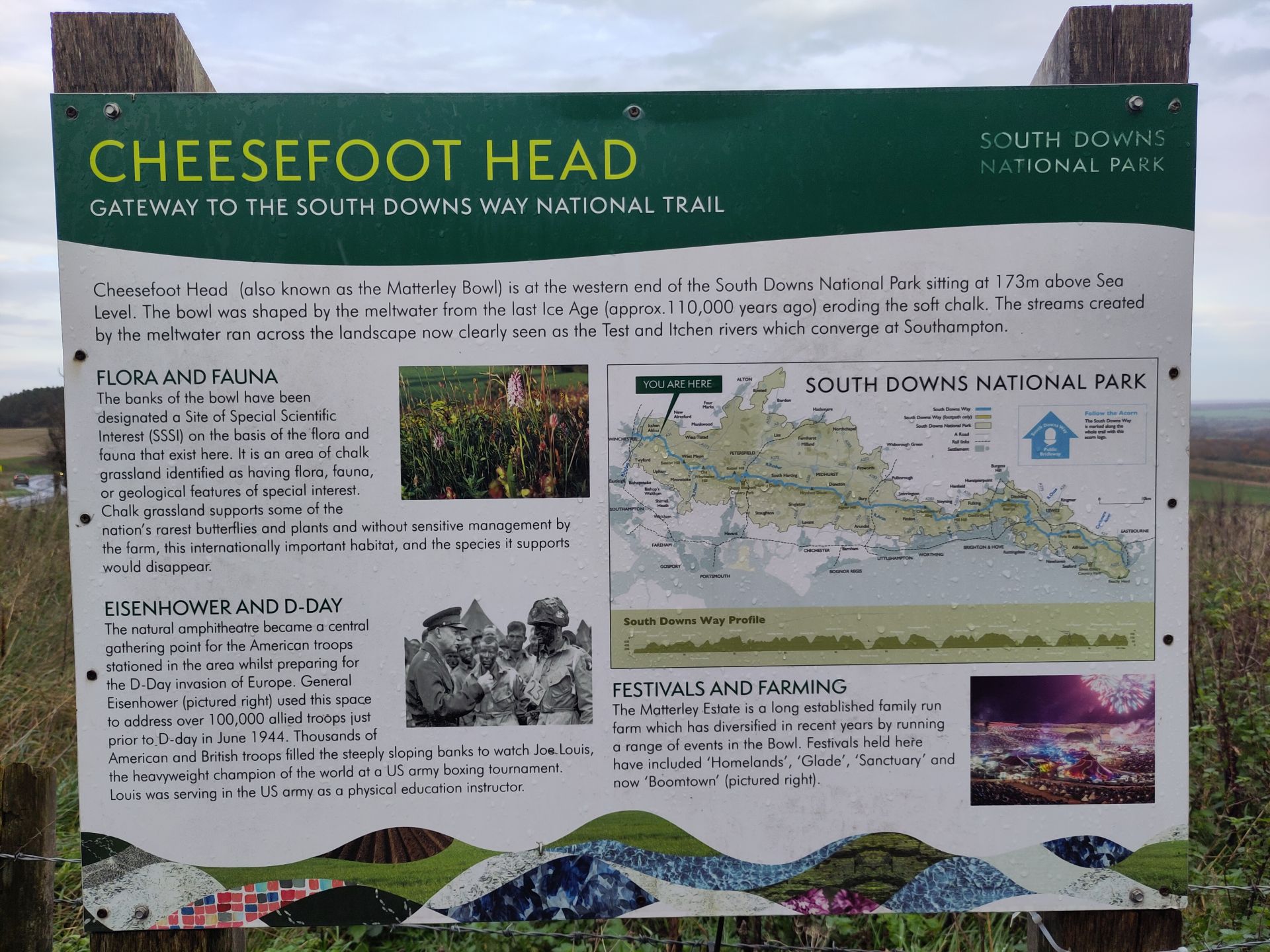Information board about Mattersley Bowl