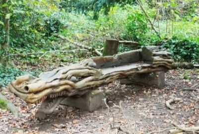 Carved wooden Crocodile