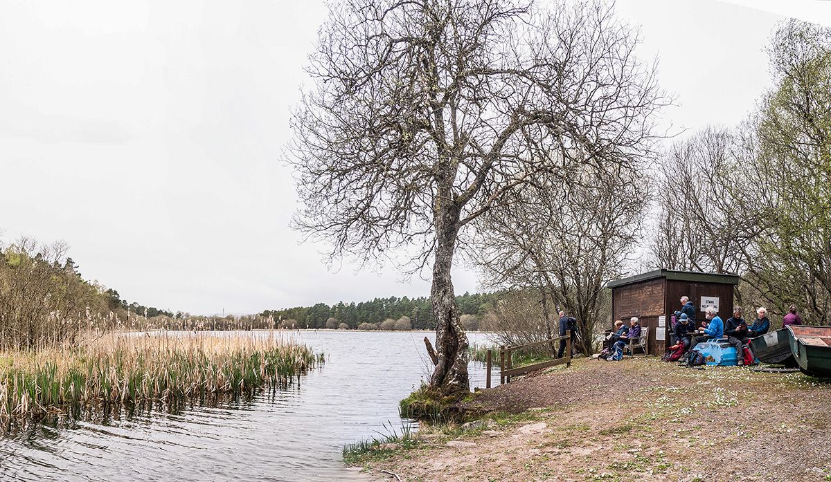 A lunch break beside Kings Myre