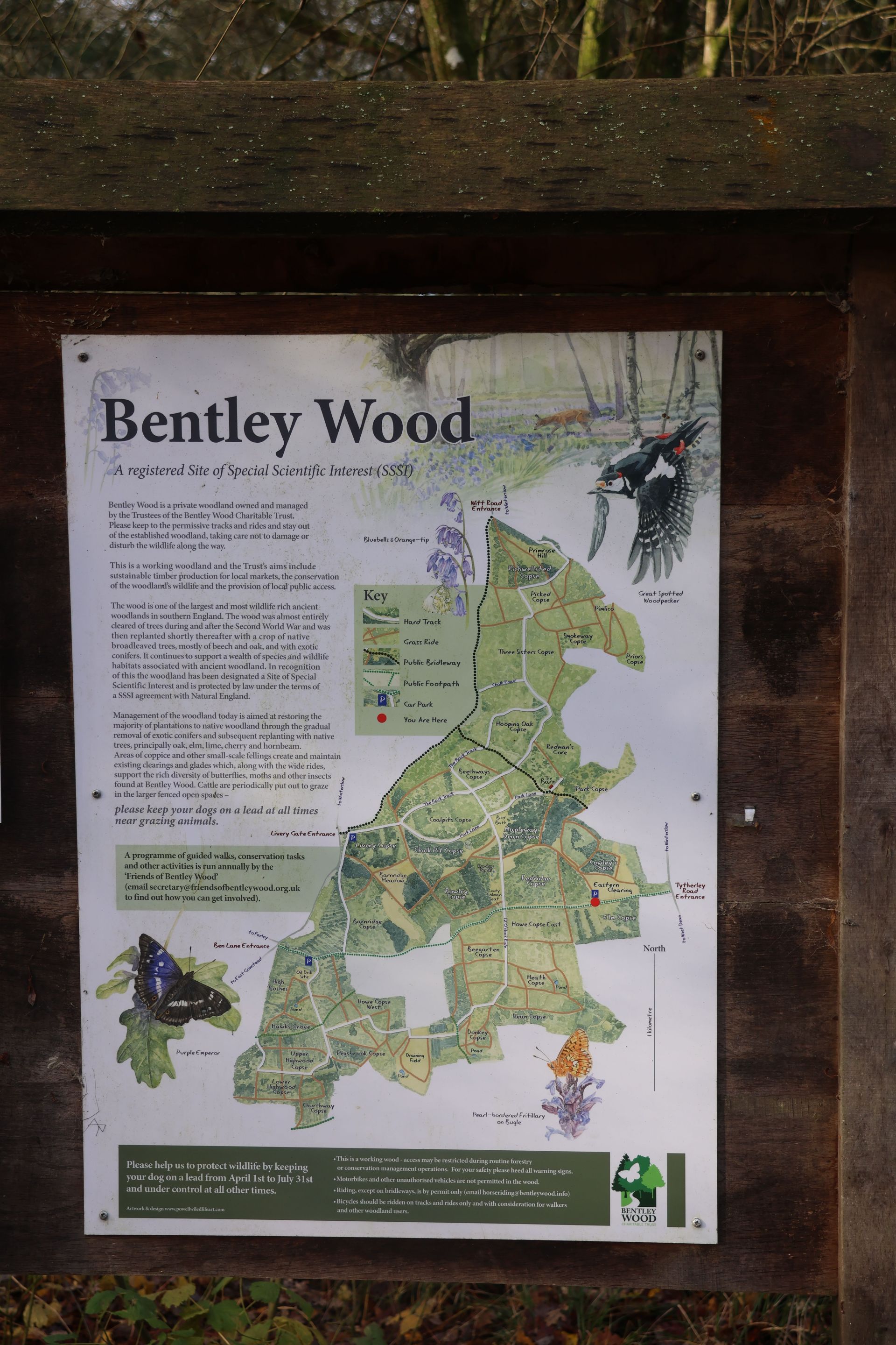 Bentley Wood Car Park map