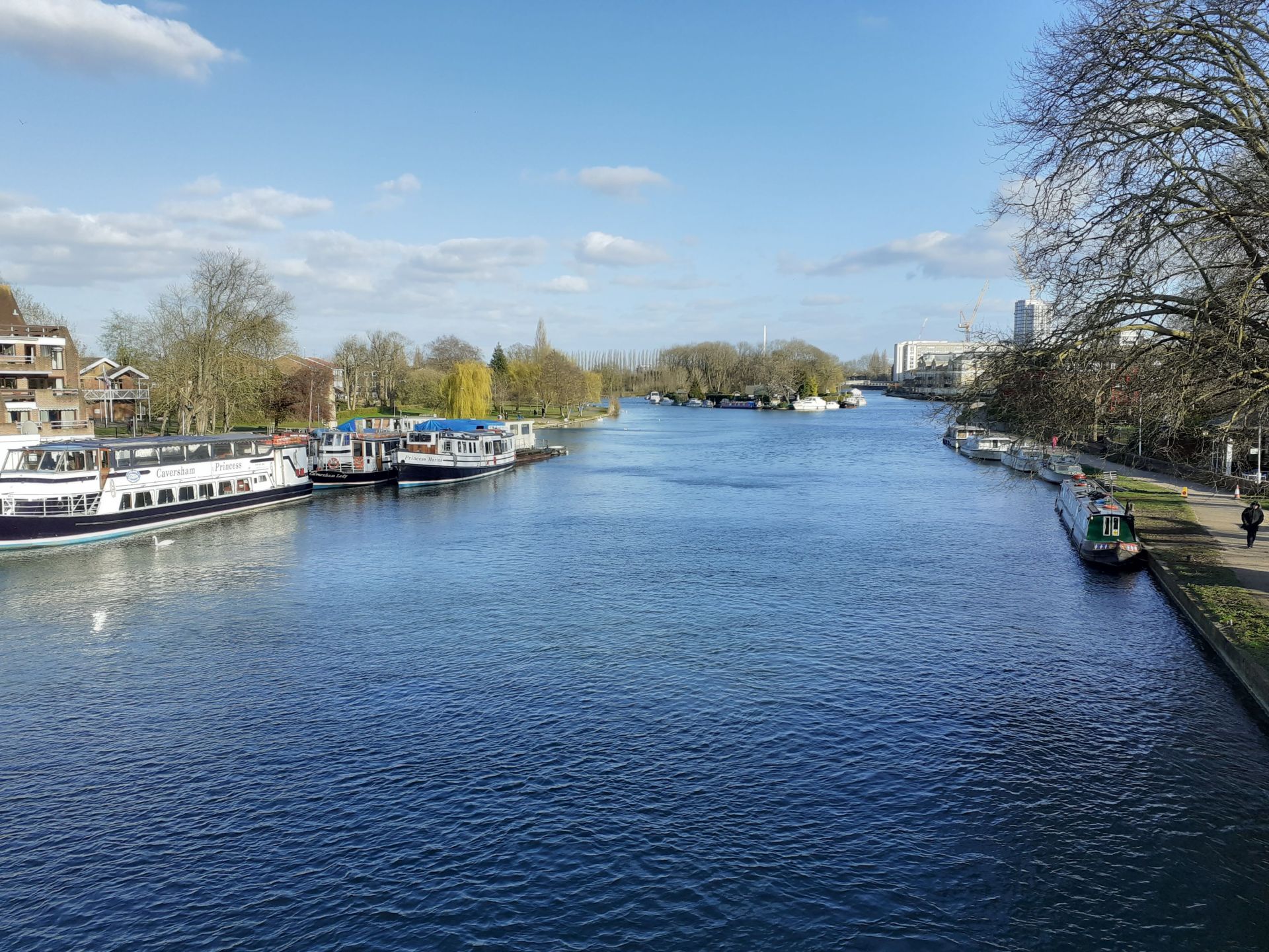 View of the River Thames from Reading Bridge