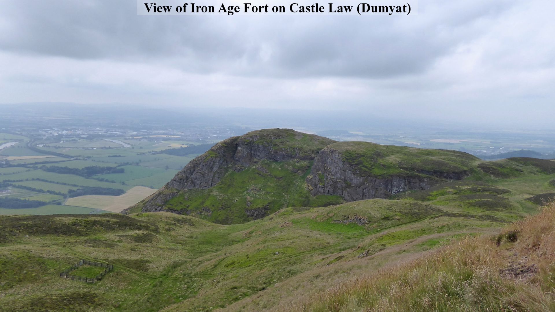 View of Iron Age Fort on Castle Law (Dumyat).
