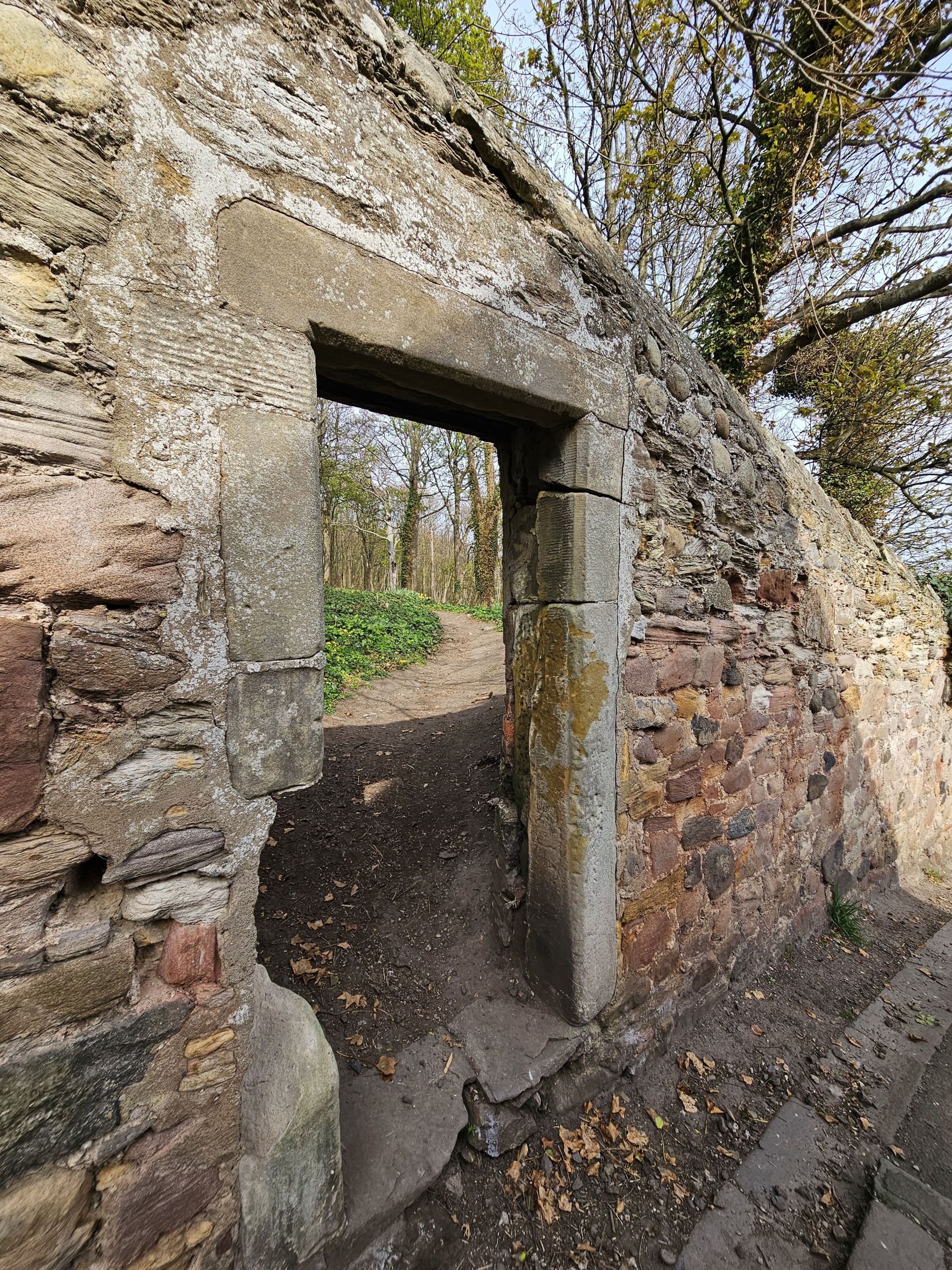 At the start of the route