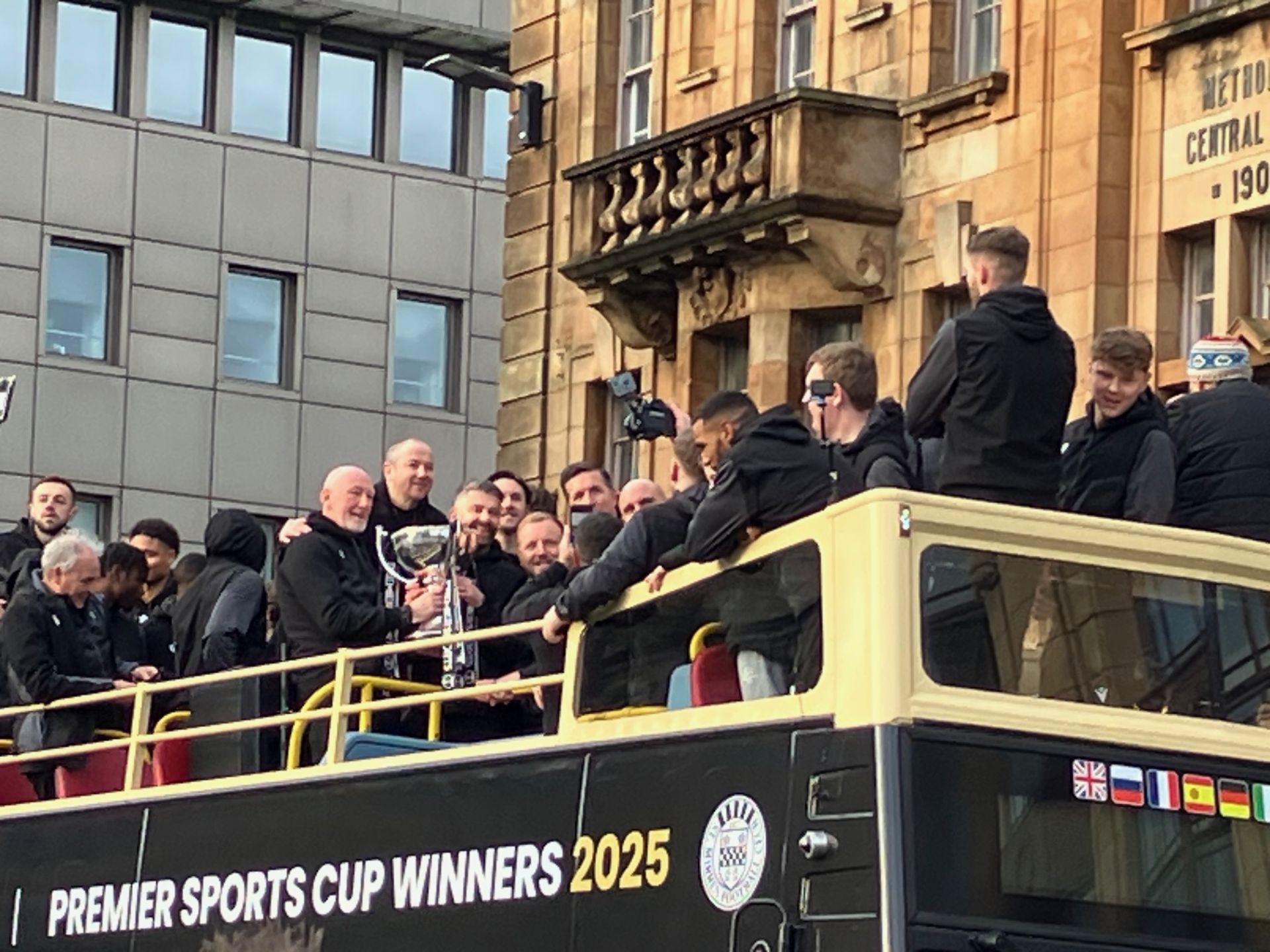 St Mirren cup winners celebration