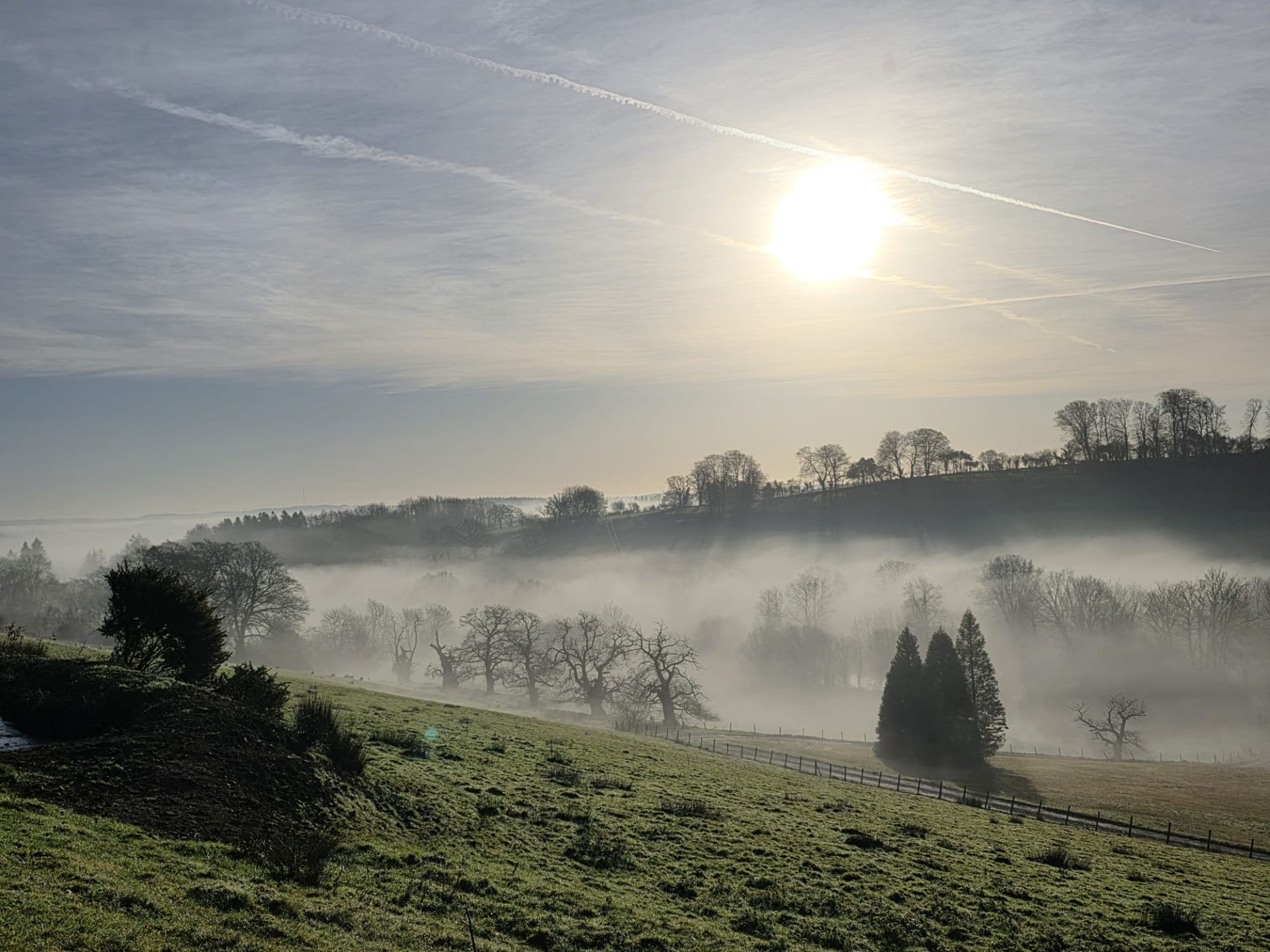 View down to the coast.