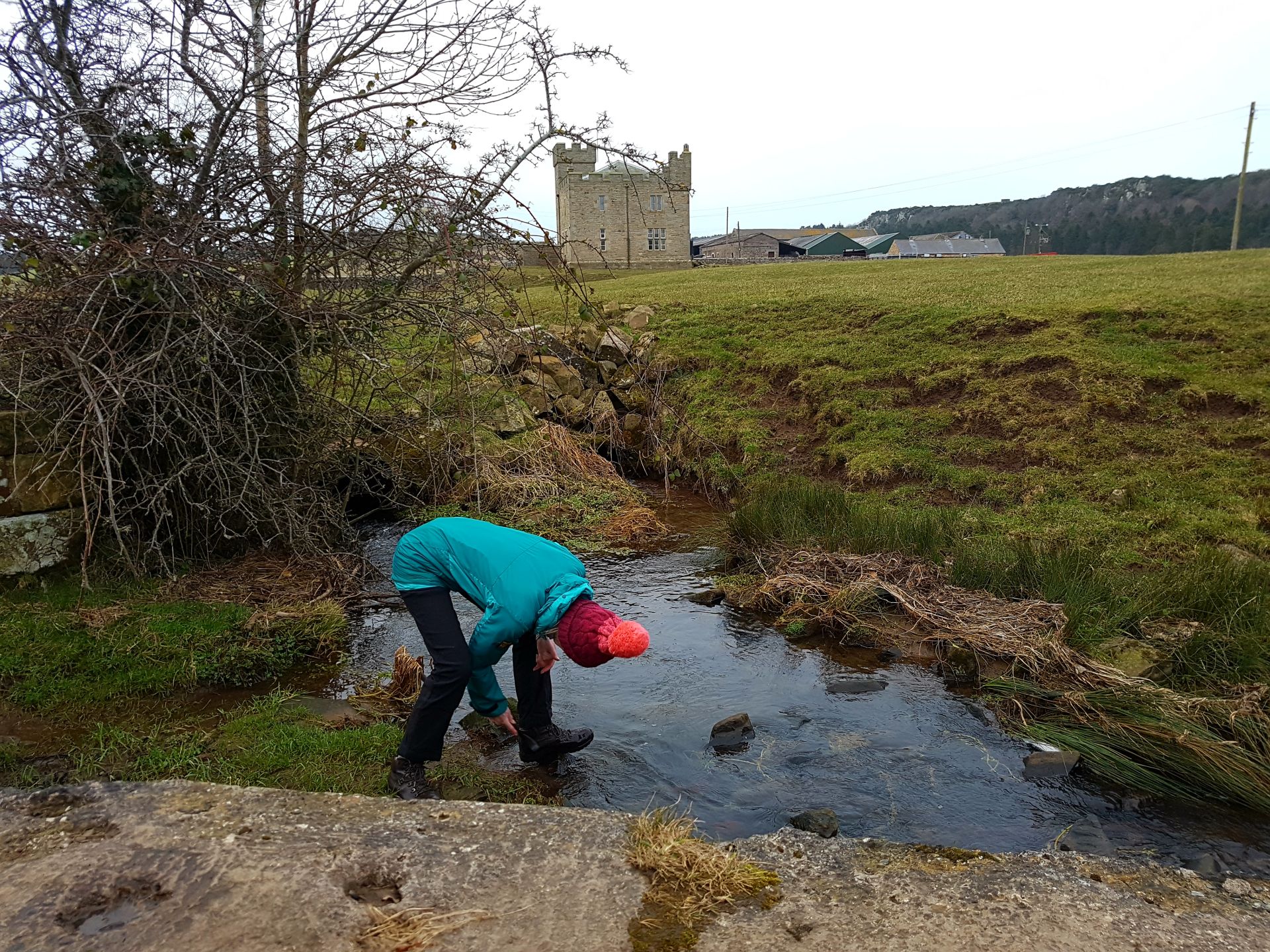 Boot cleaning station