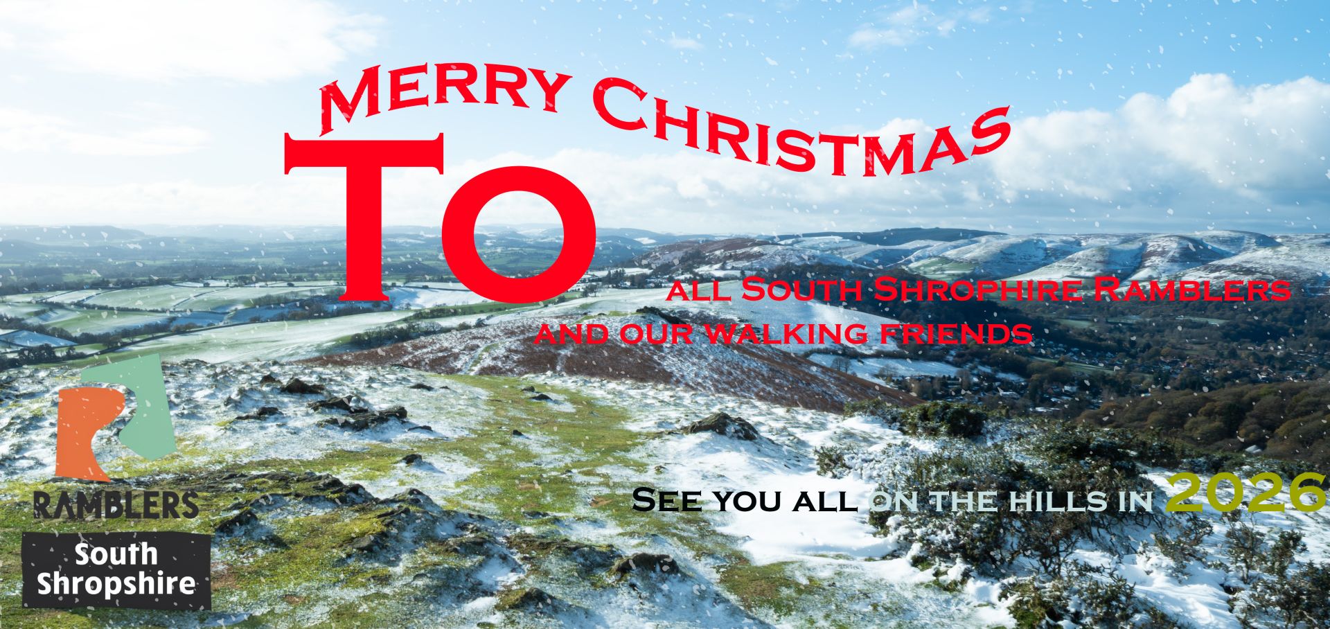 Merry Christmas Shropshire Hills