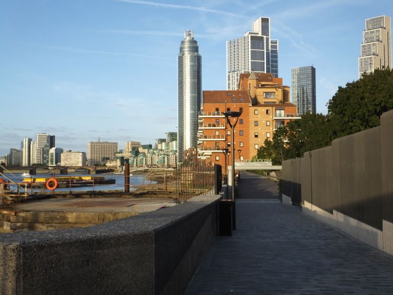 View downstream from The Thames Path
