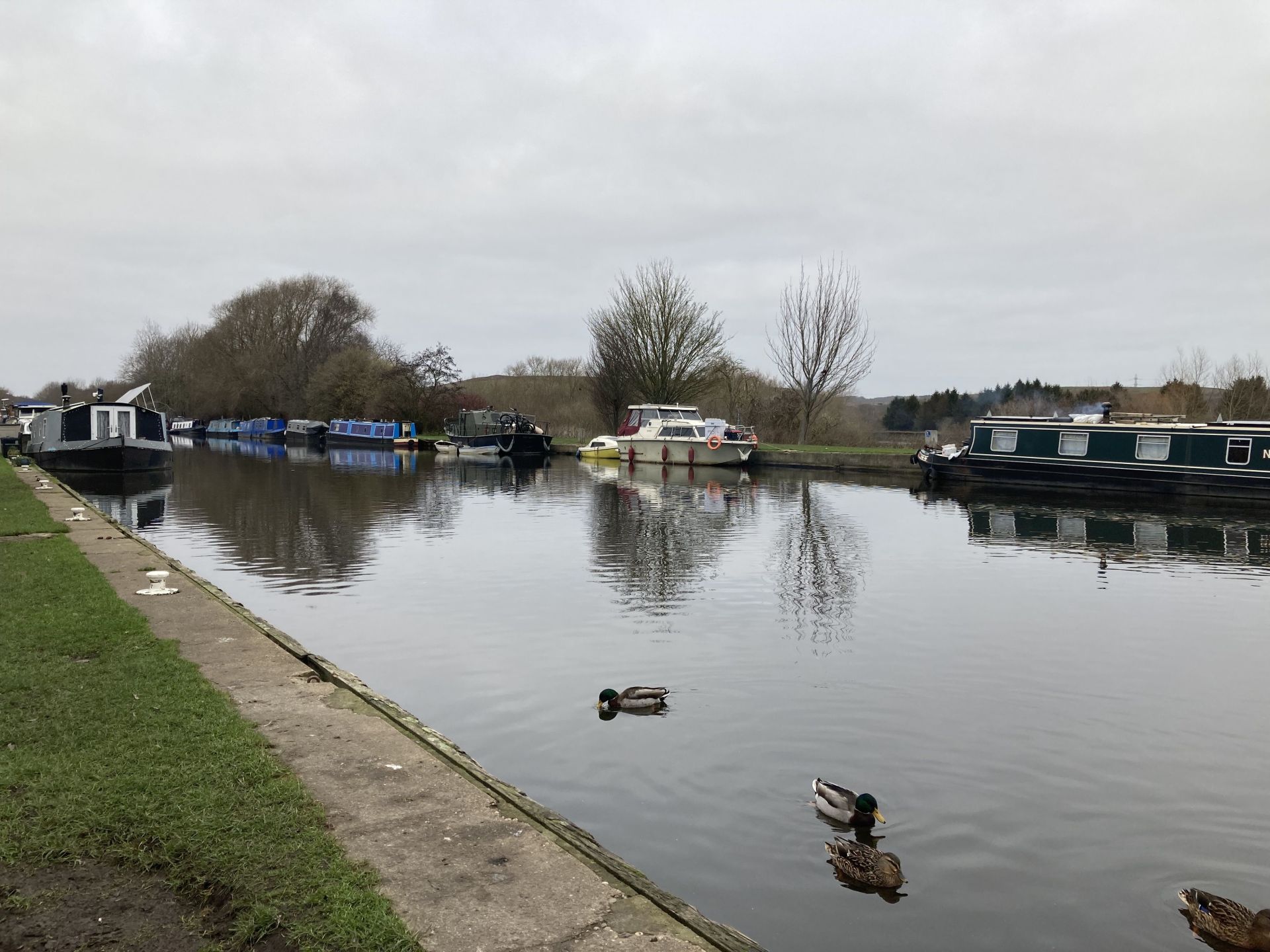 Barges on a canal