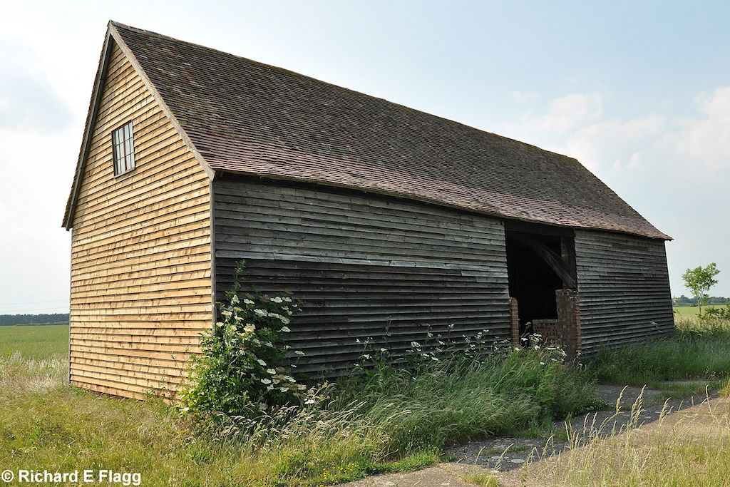 A barn on the edge of Tempsford airfield