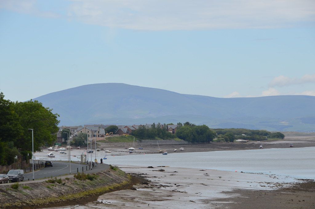 View along shoreline from bridge