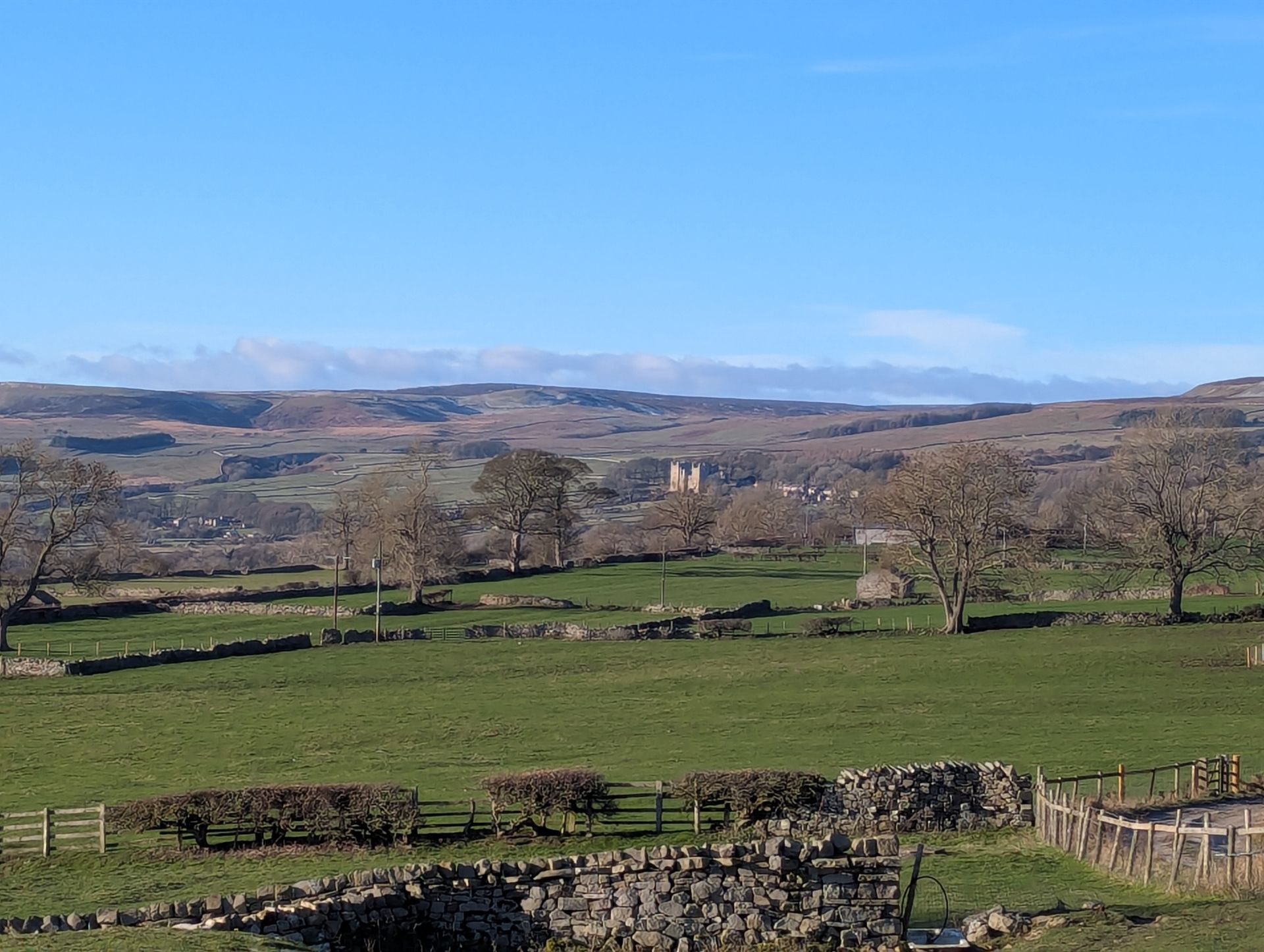 View across to Bolton Castle 