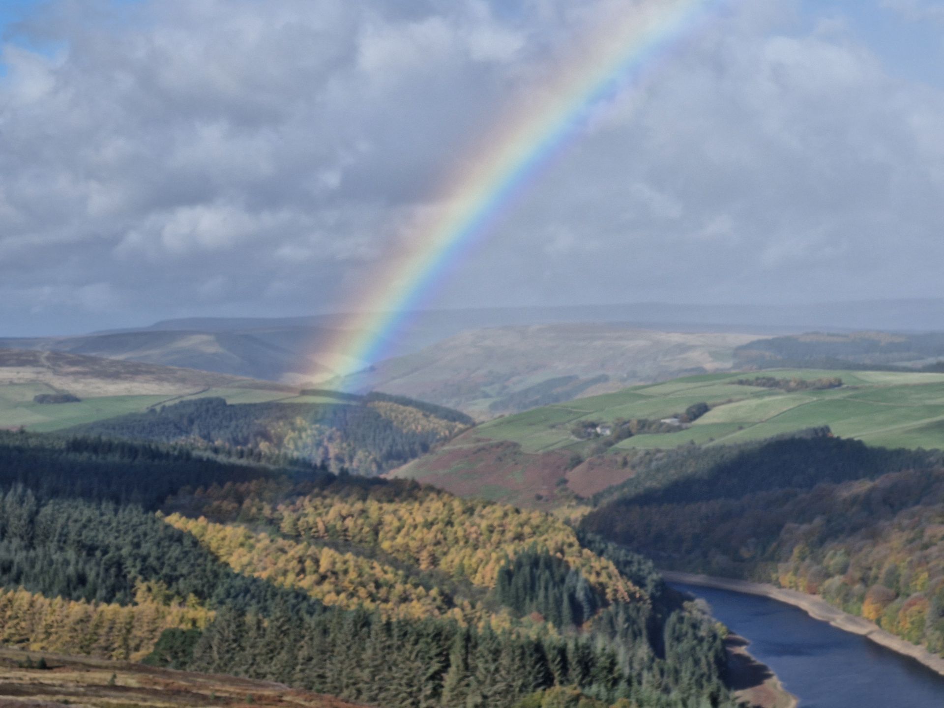 Rainbow over Ladybower