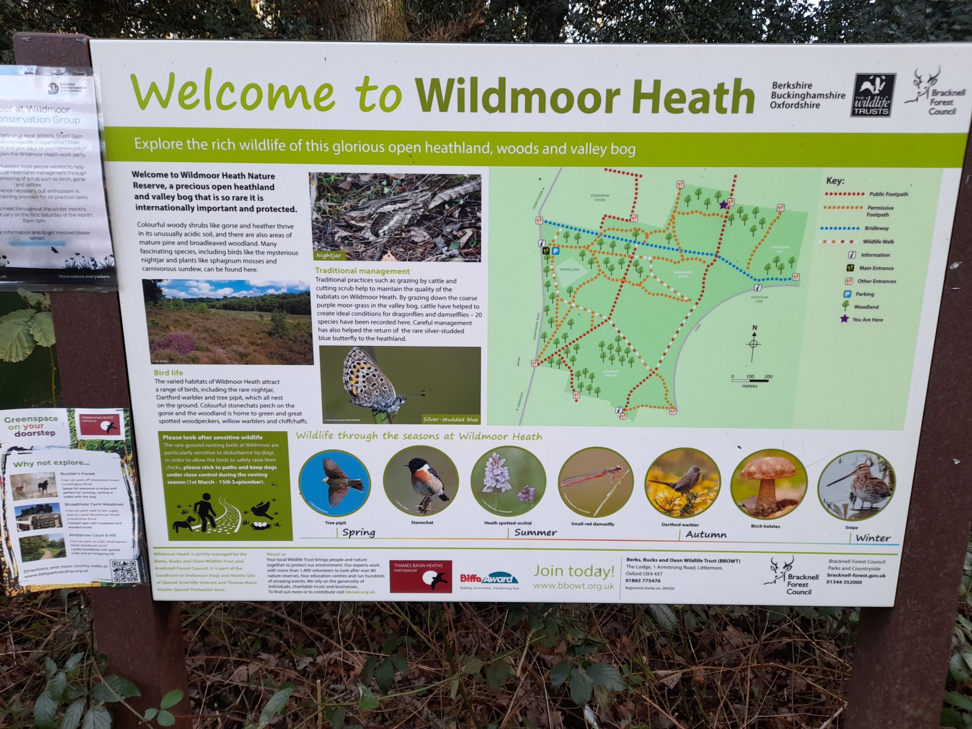 Map of Wildmoor Heath
