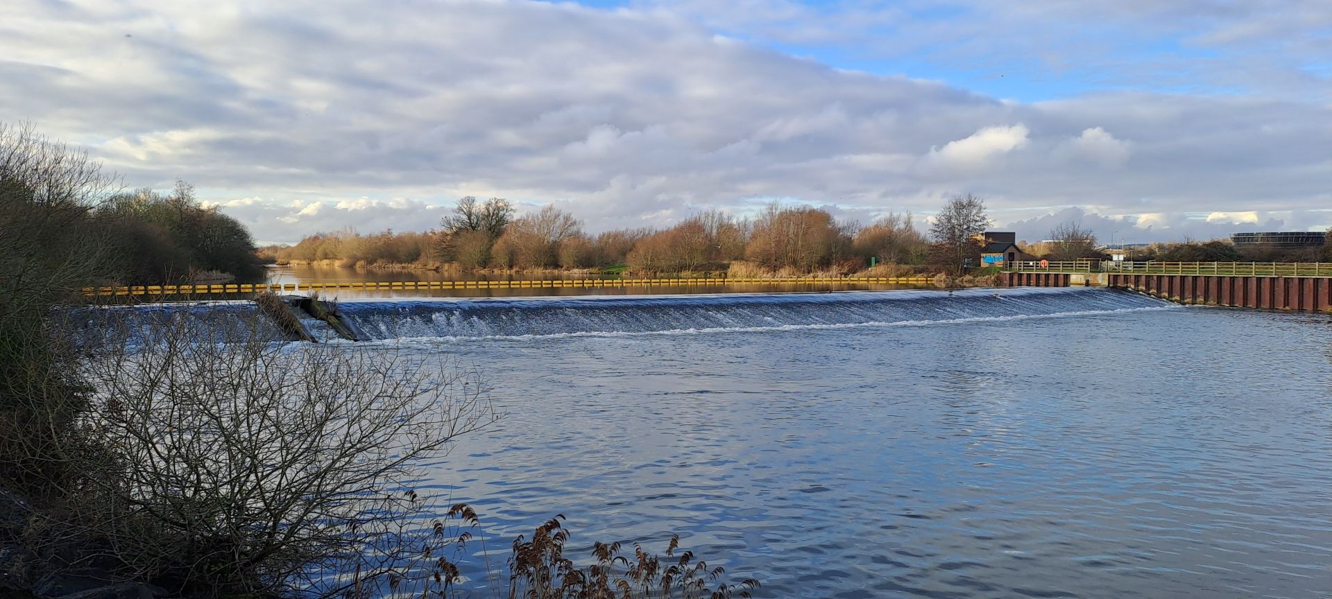 Weir on the Jubilee River