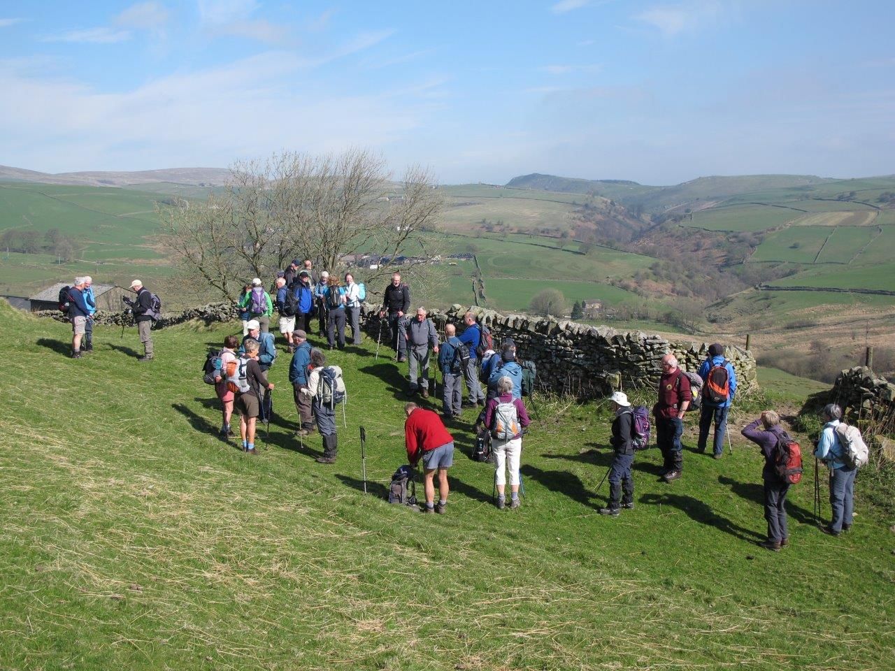 Edgetop and a party of Ramblers