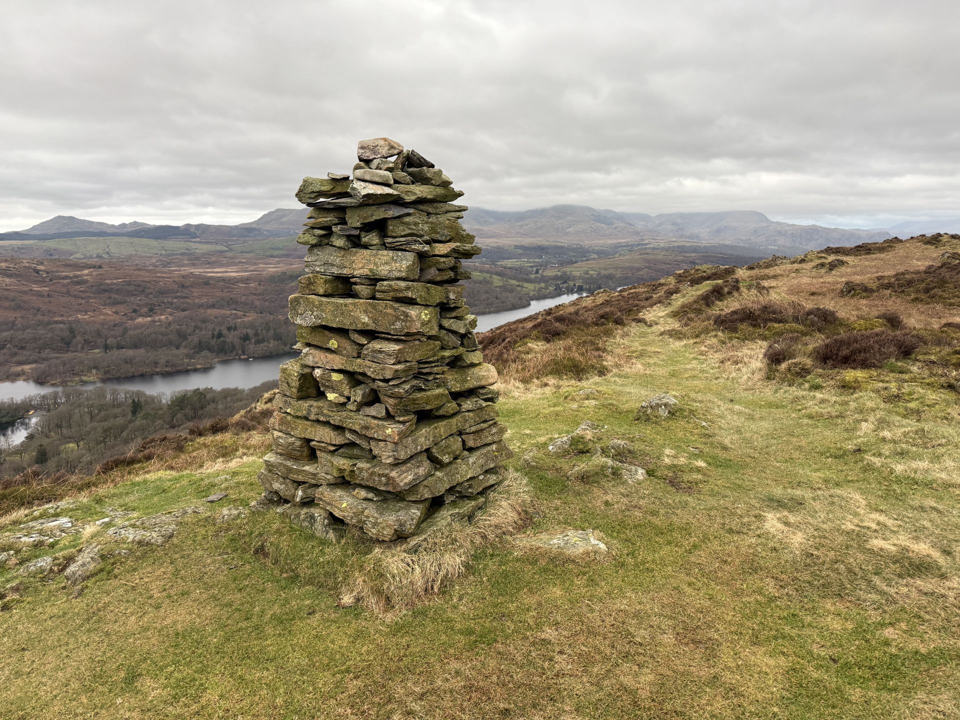 Lovely cairn near Brock Barrow