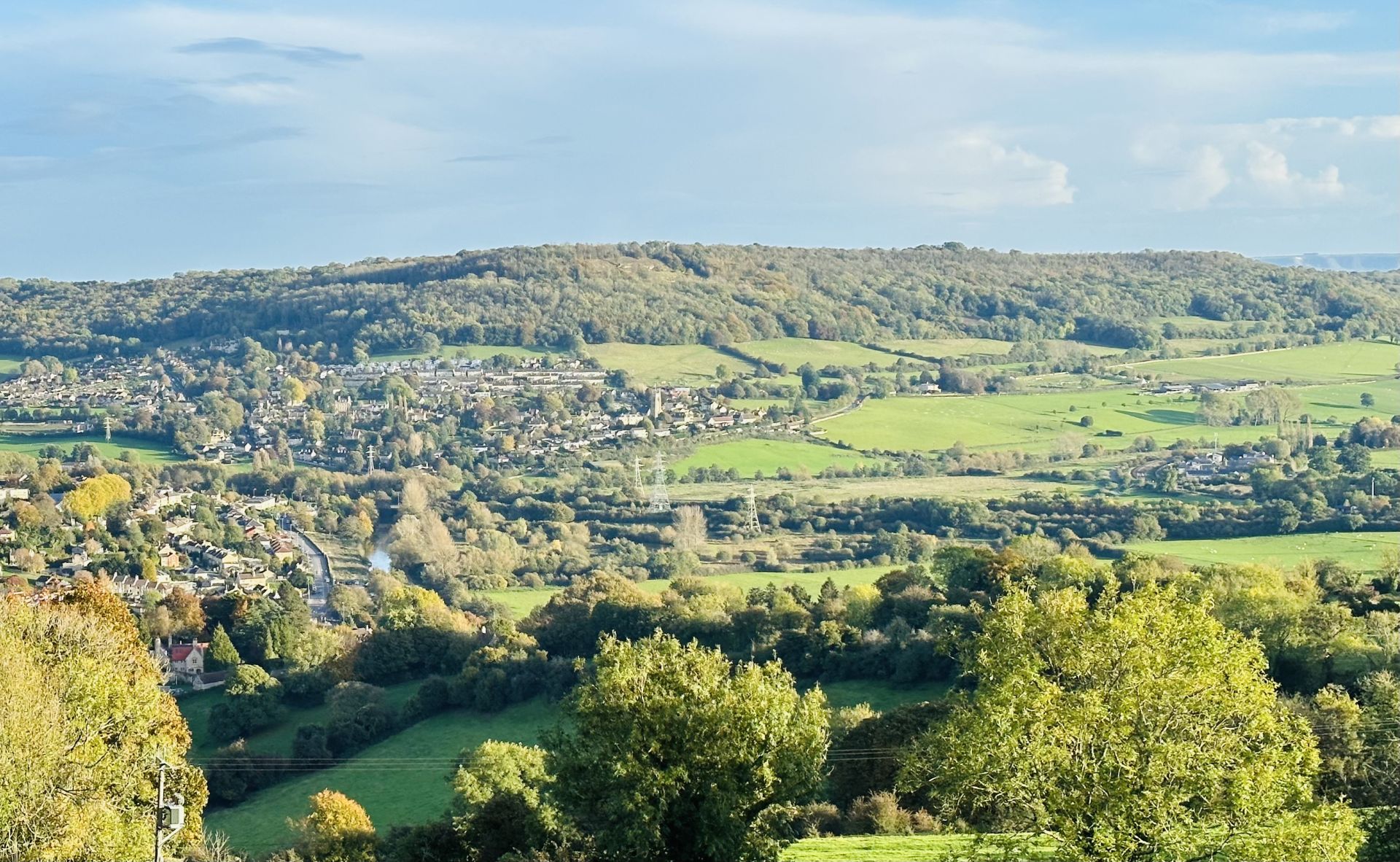 View over Bathford and Browne's Folly