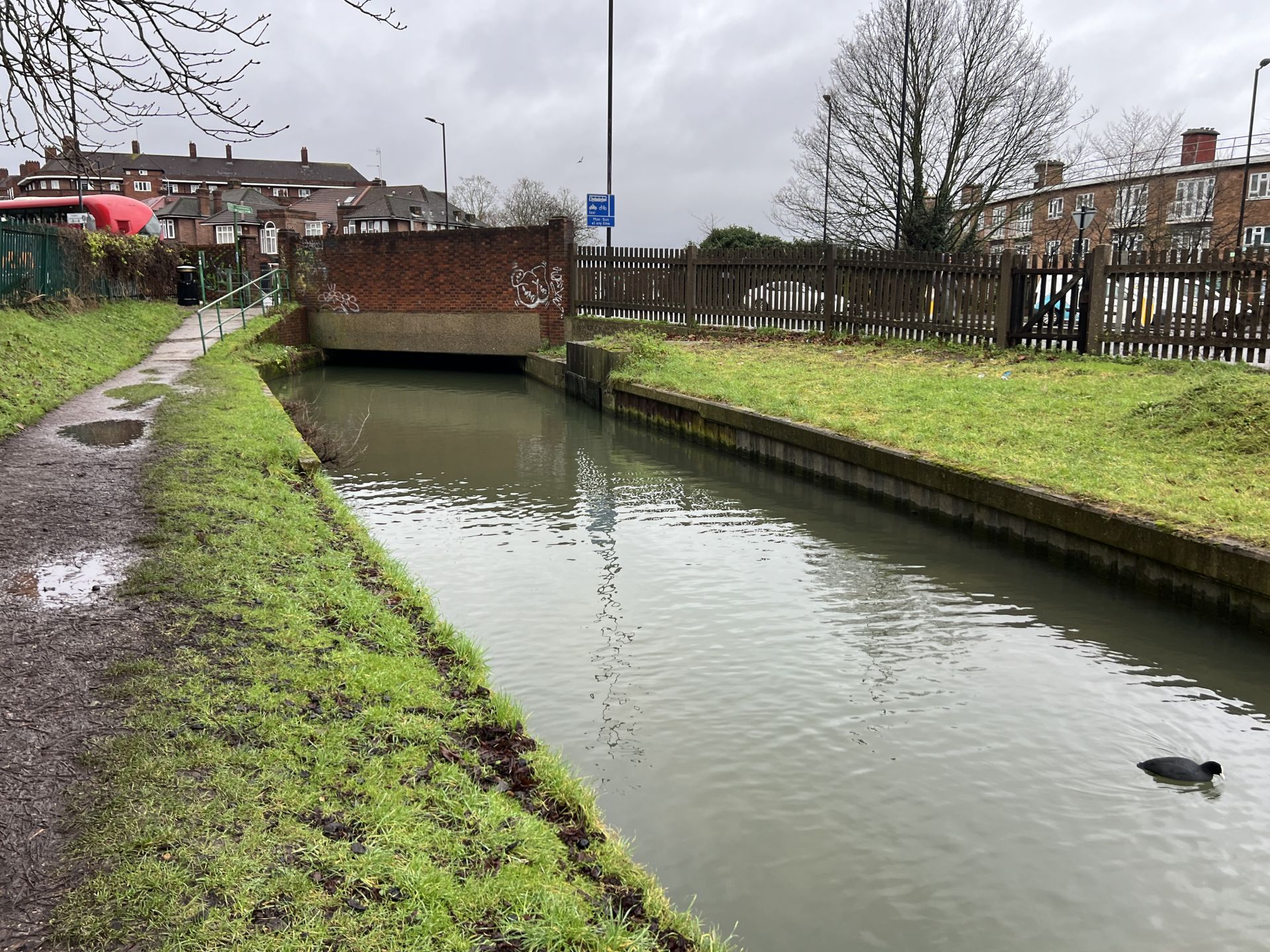 The New River in its last stages