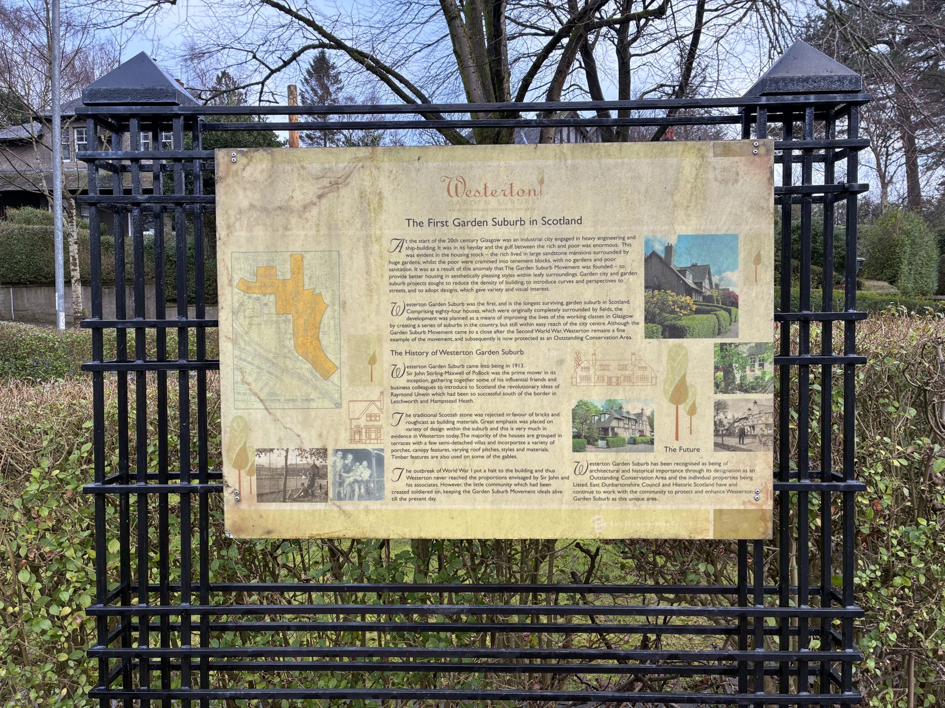 An information board about Westerton