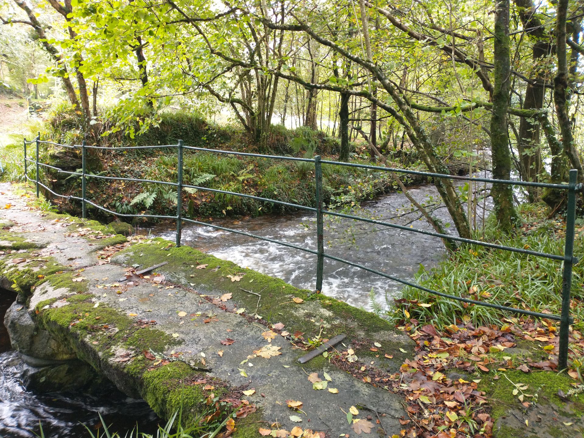 A bridge over a river