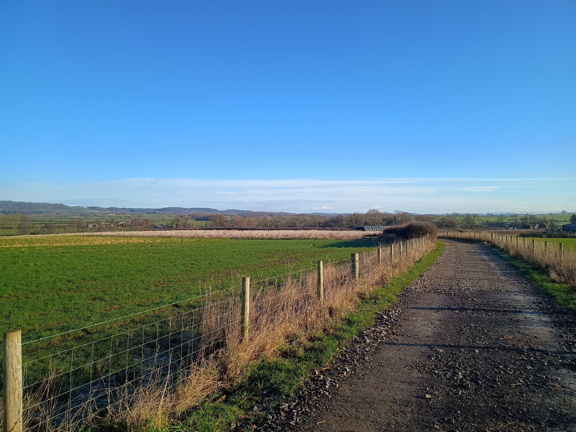 Looking over to the moors
