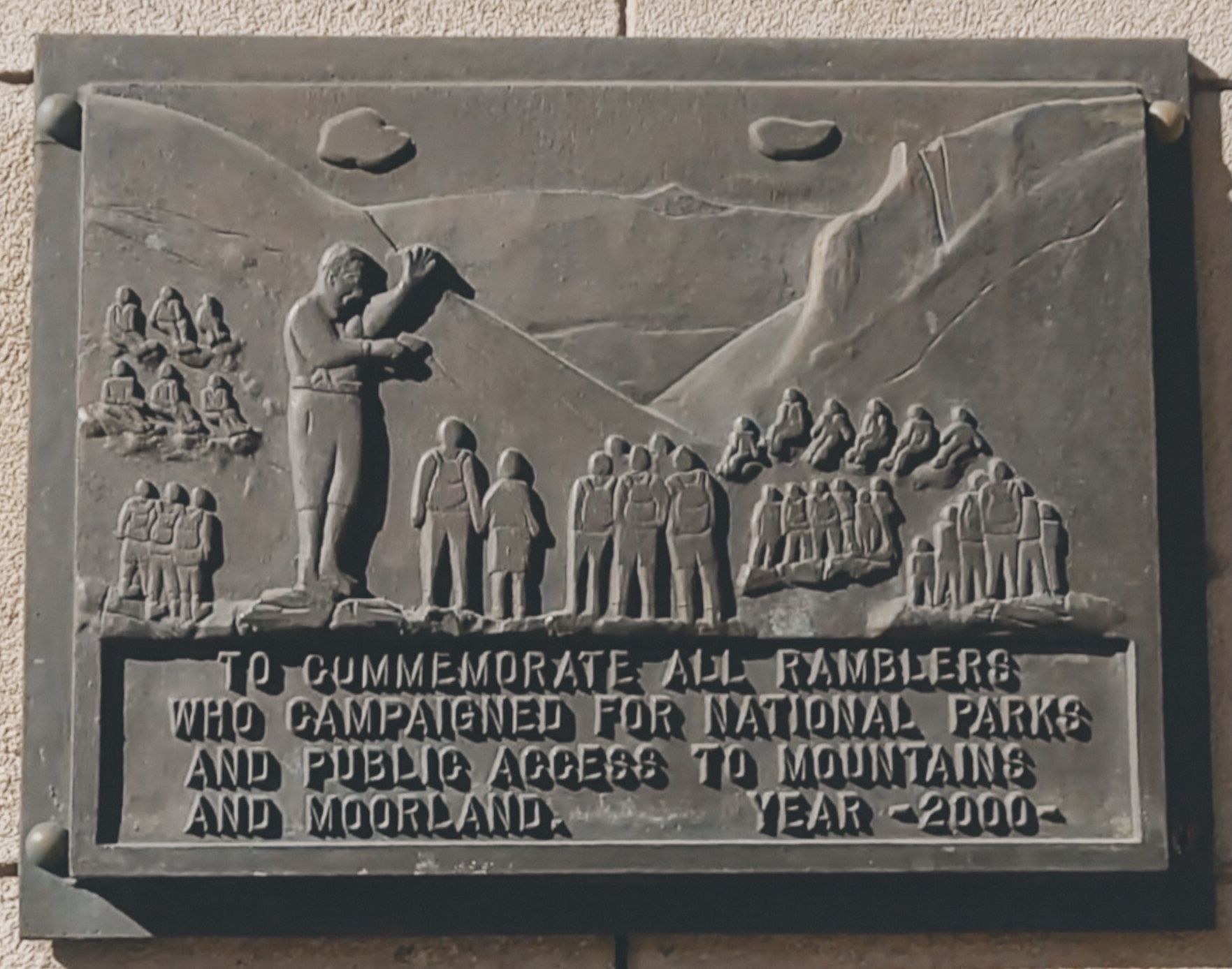 Commemorative plaque Sheffield Town Hall