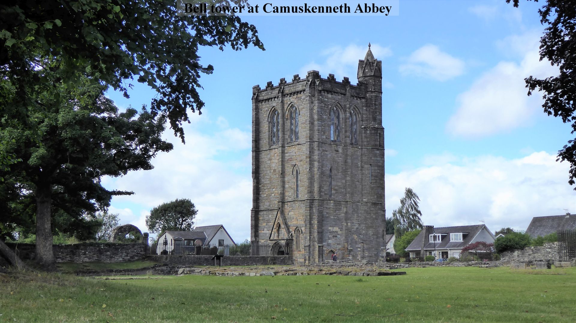 Bell tower at Camuskenneth Abbey