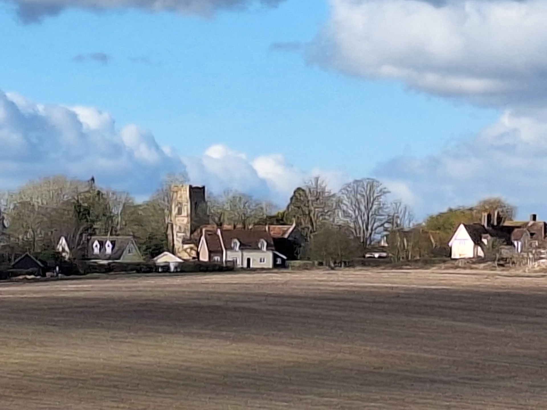 Kettlebaston across the fields