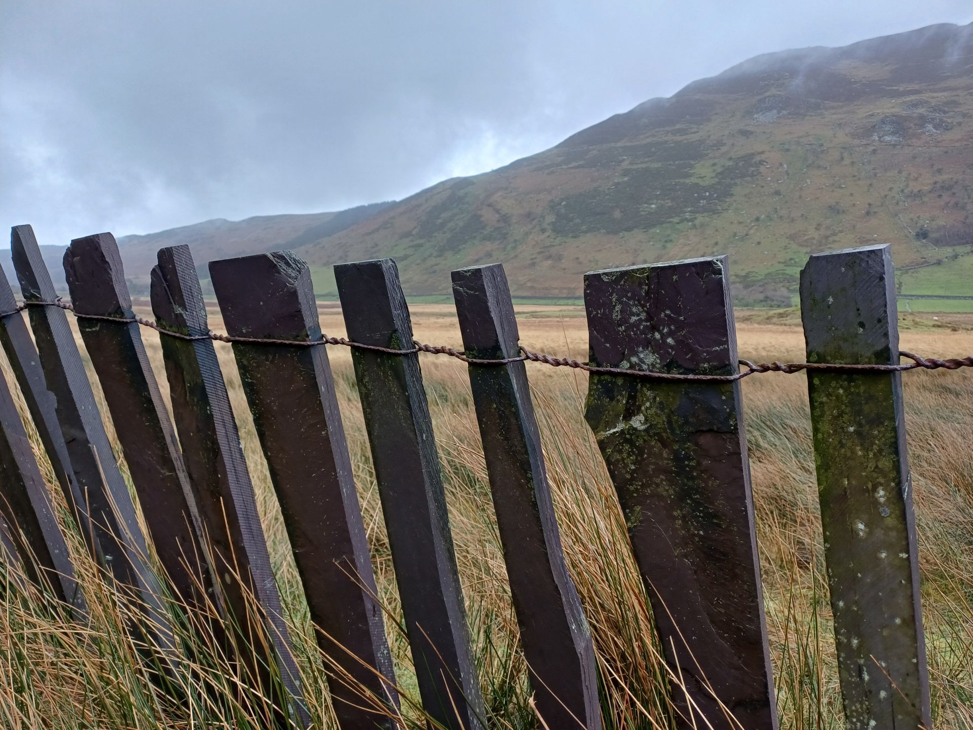 Slate fencing in the Nant Ffrancon Valley