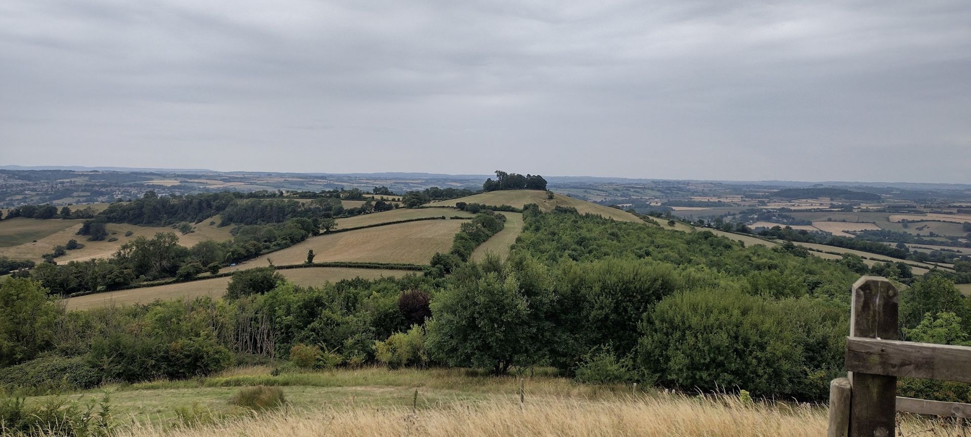 View from Prospect stile over Kelstonn roundhill