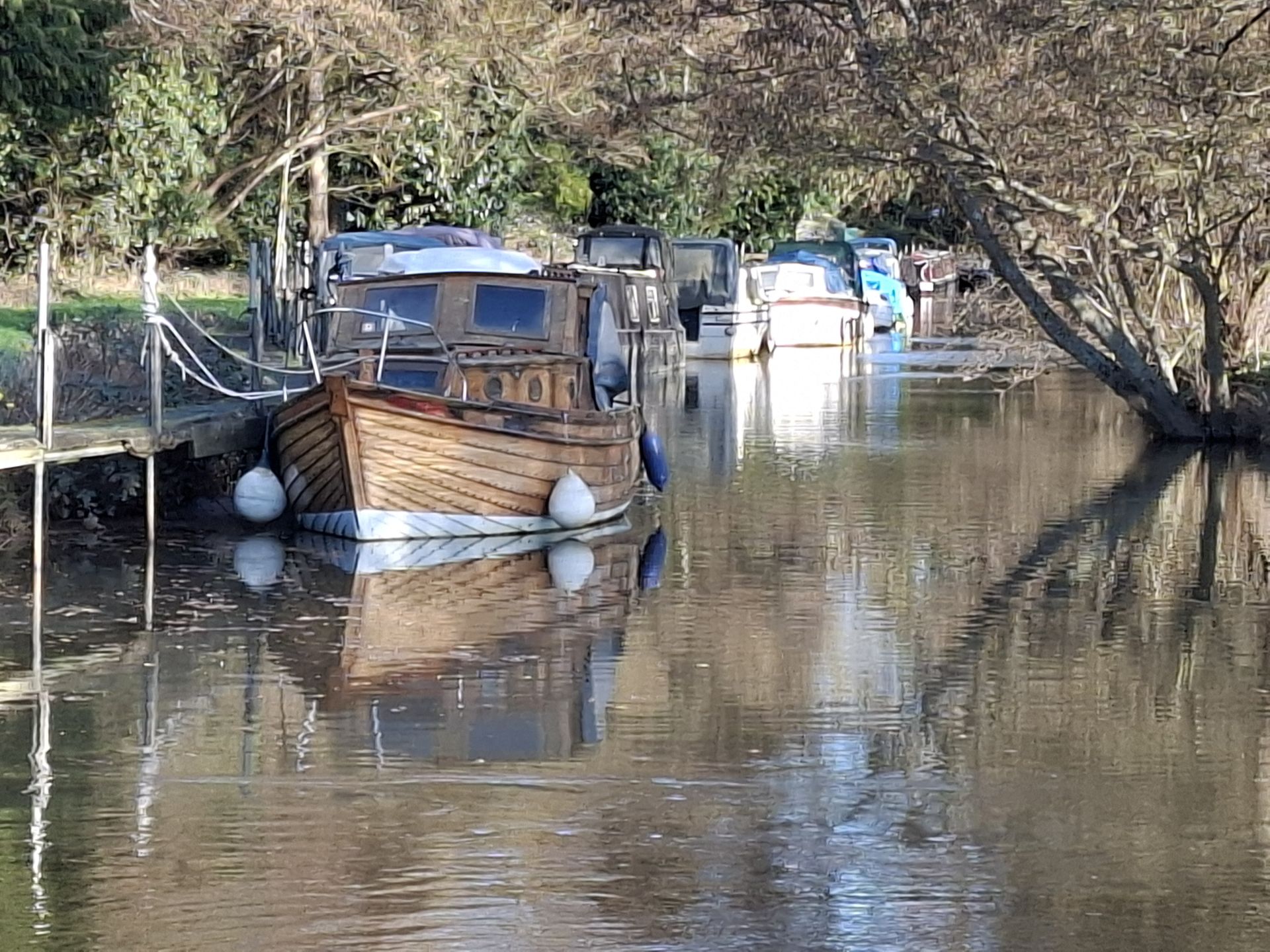 Boats on Wey Navigation