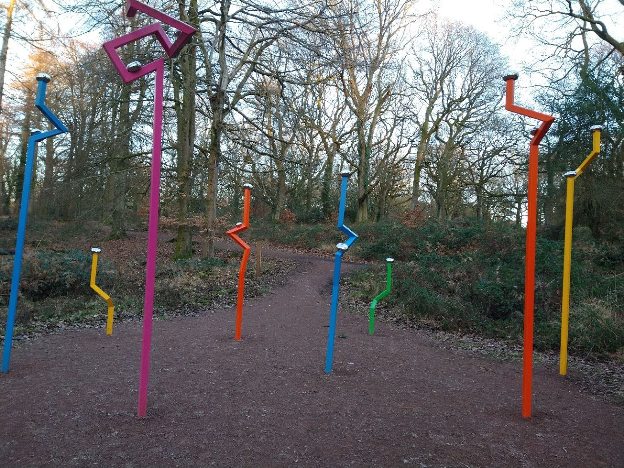 A sculpture in the sculpture park